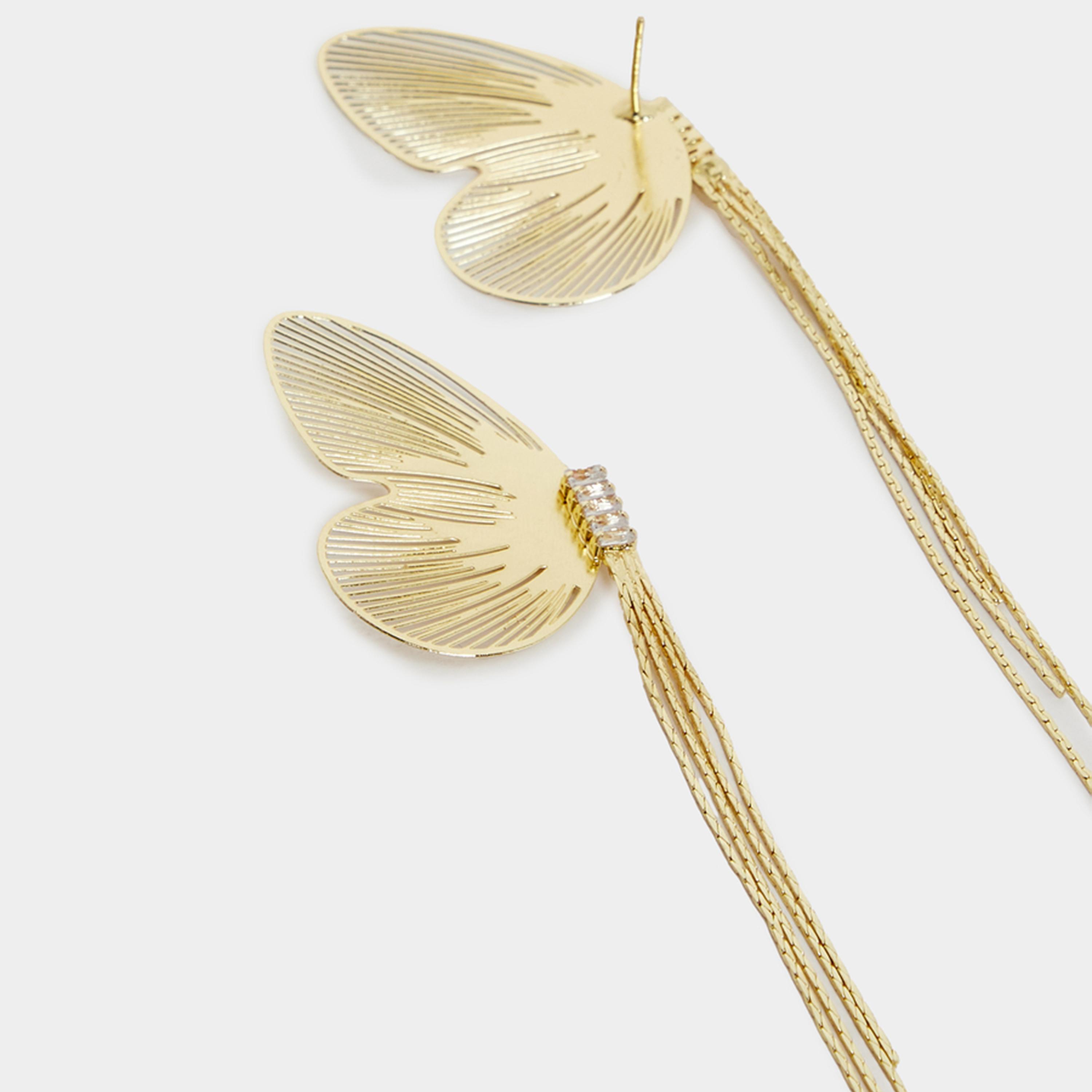Styli Butterfly Tassel Earrings-women-watchesandjewellery-jewellery-earrings-image-3