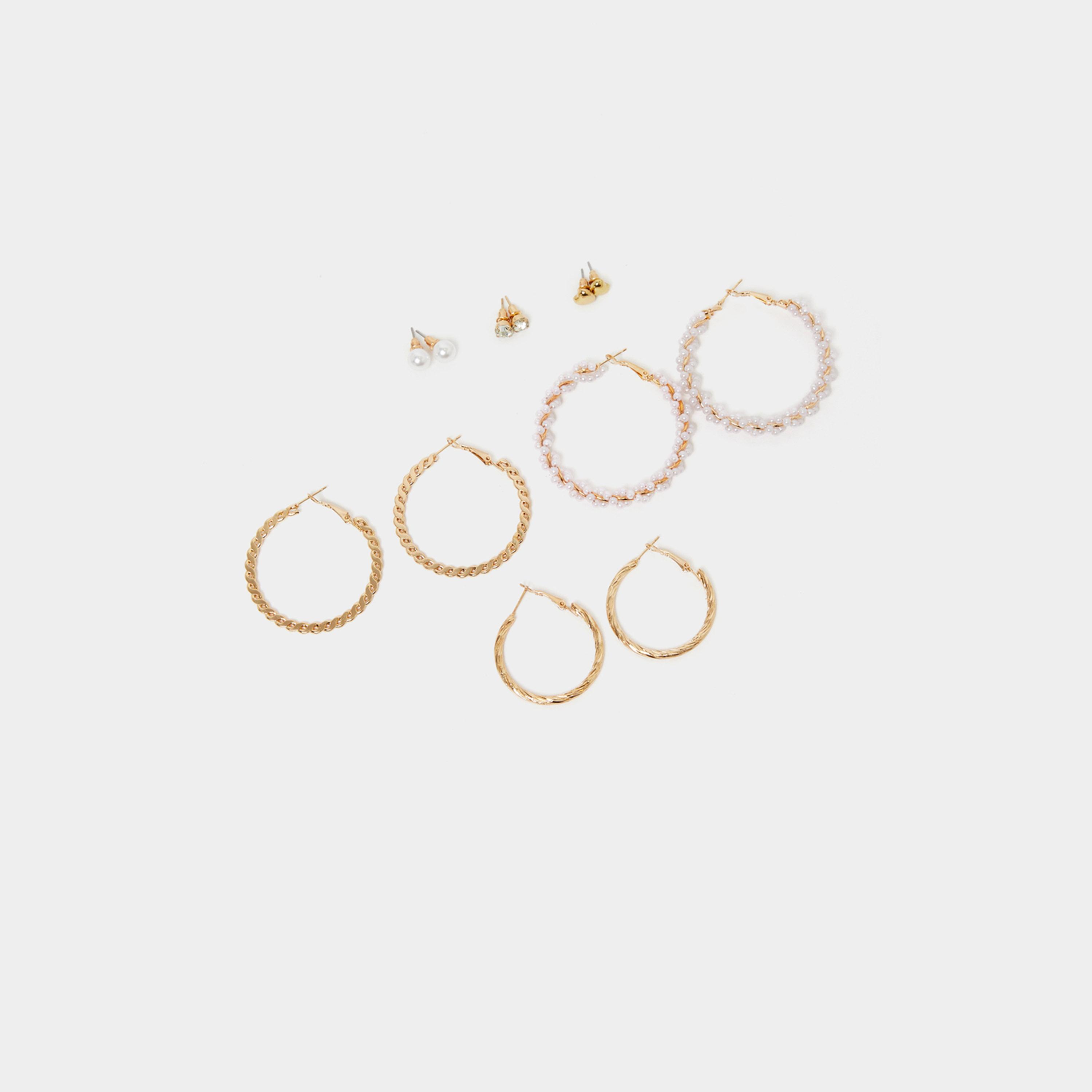 Styli Set of 6 - Embellished Earrings-women-watchesandjewellery-jewellery-earrings-image-1