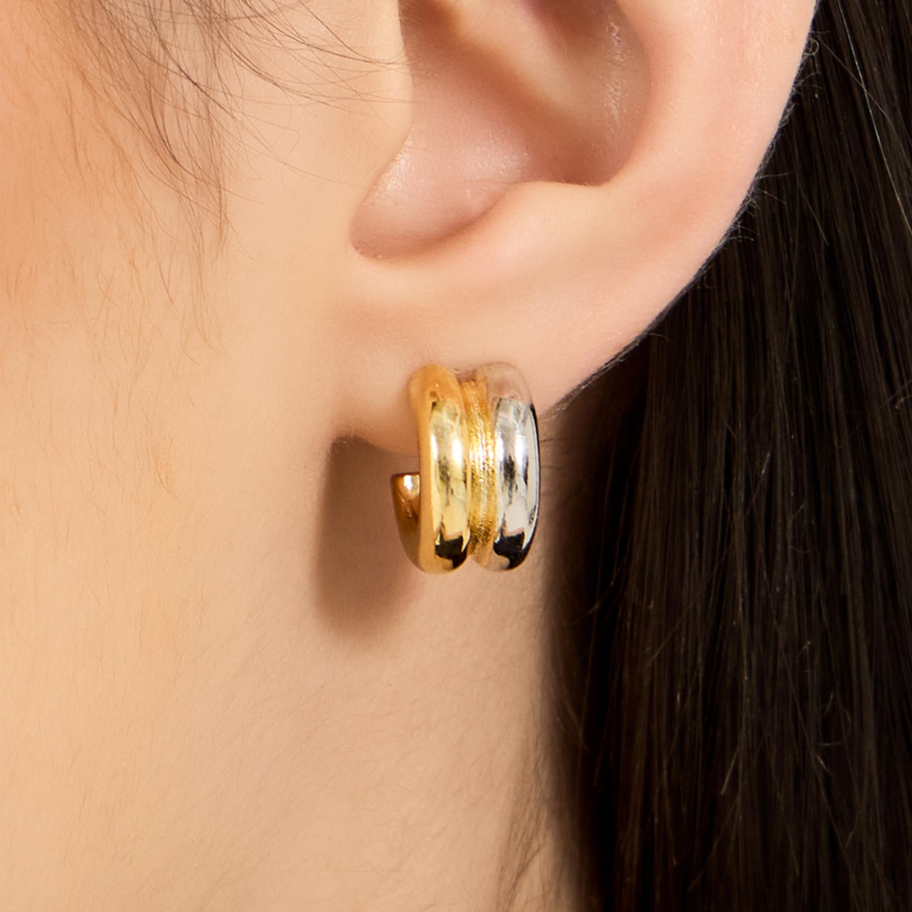 Styli Multicolored Hoops Earrings-women-watchesandjewellery-jewellery-earrings-image-2