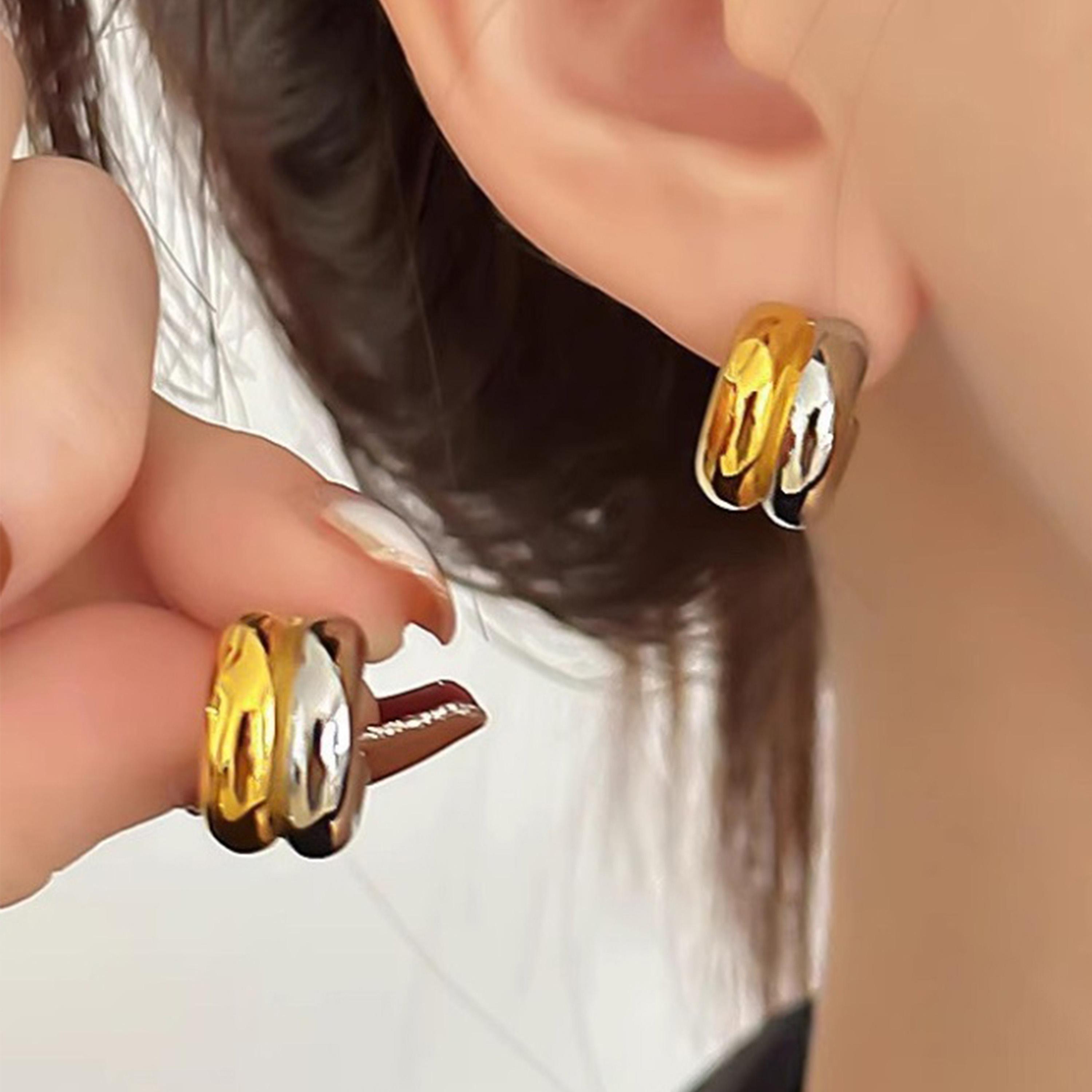 Styli Multicolored Hoops Earrings-women-watchesandjewellery-jewellery-earrings-image-4