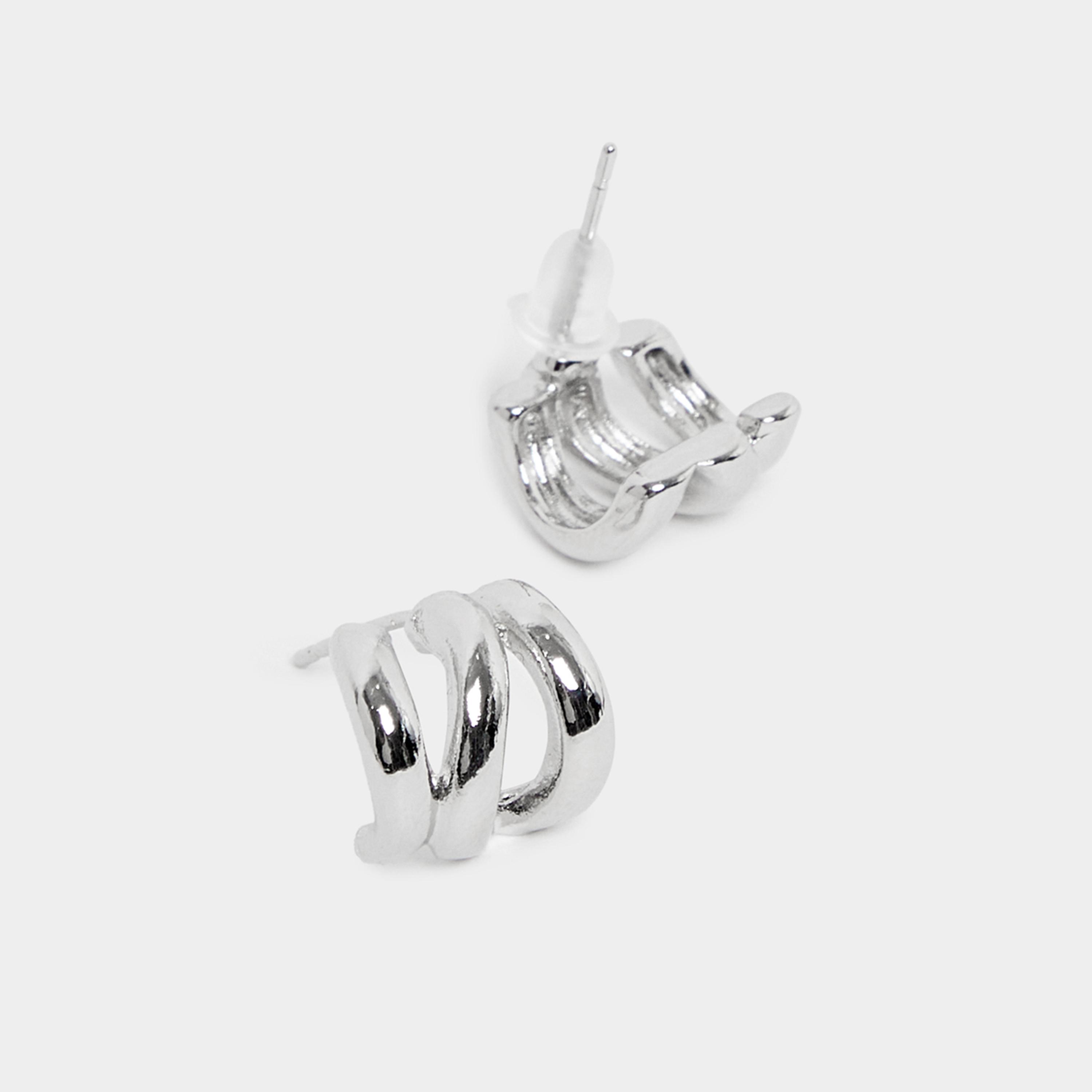 Styli Plain Stud Earrings-women-watchesandjewellery-jewellery-earrings-image-3