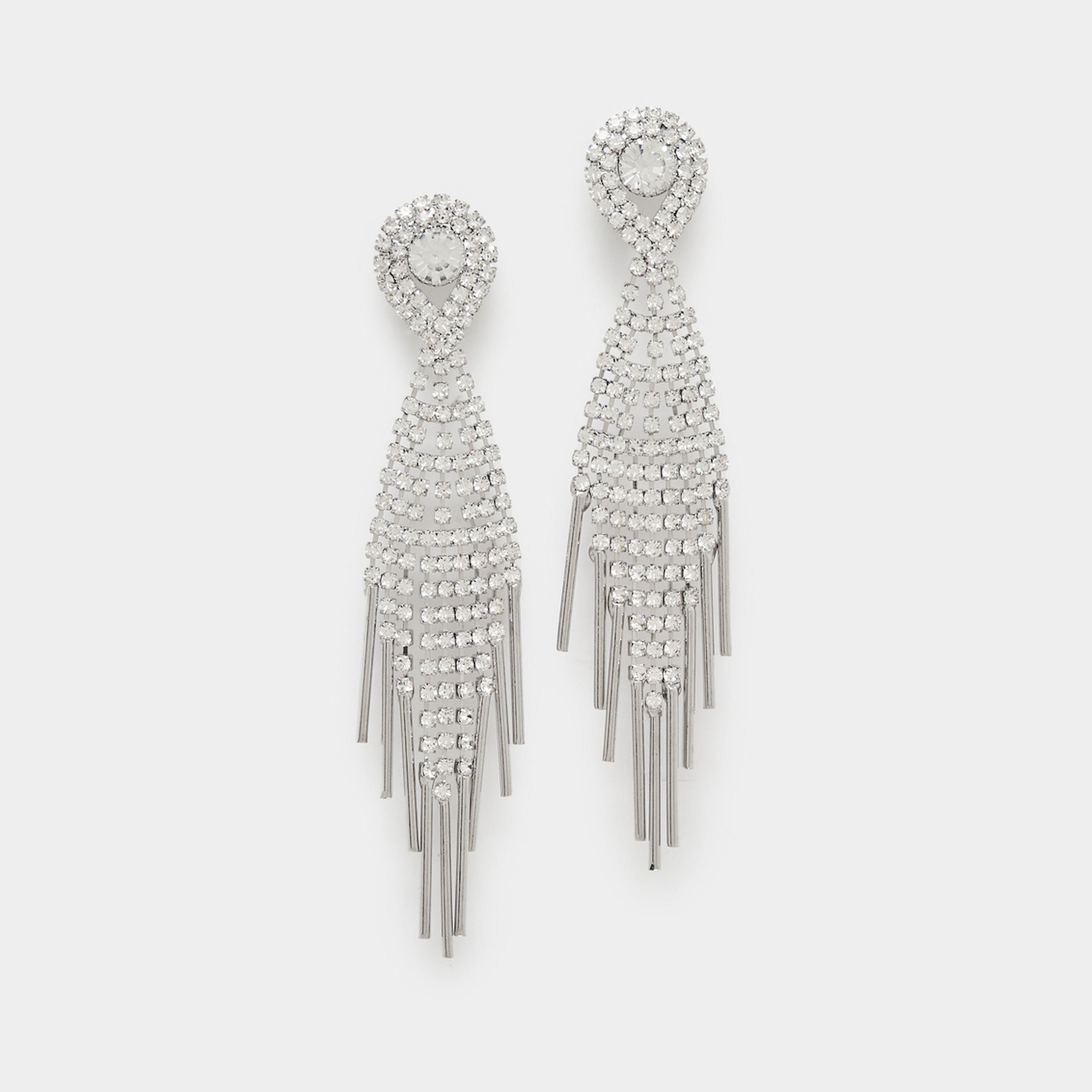 ستايلي - أقراط متدلية مزينة بأحجار الراين-women-watchesandjewellery-jewellery-earrings-image-1