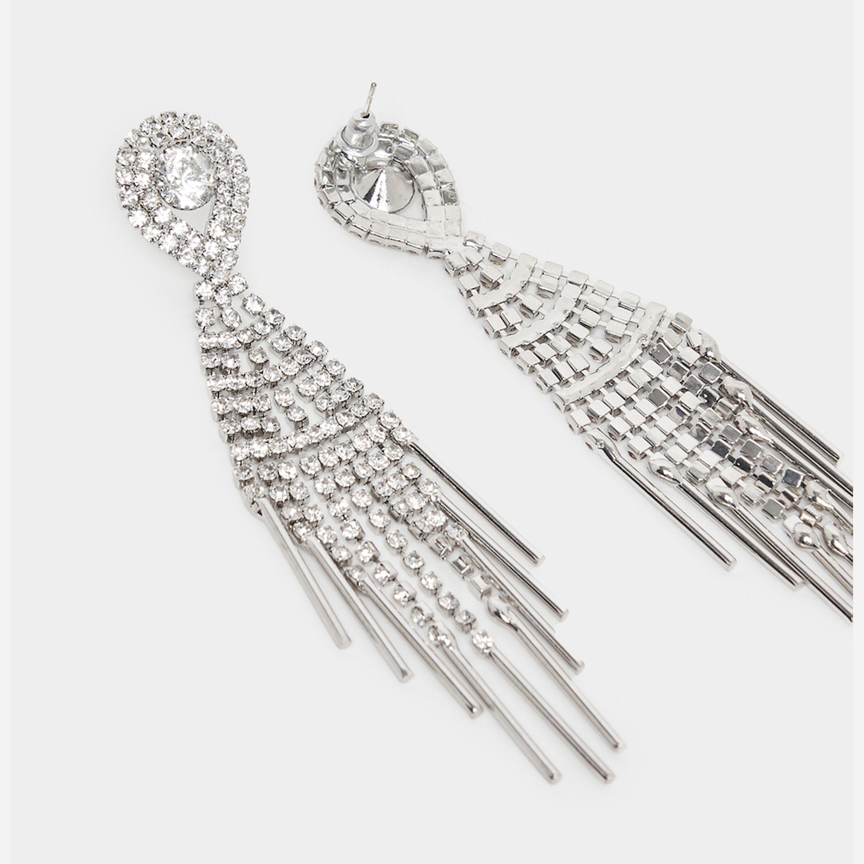 ستايلي - أقراط متدلية مزينة بأحجار الراين-women-watchesandjewellery-jewellery-earrings-image-3