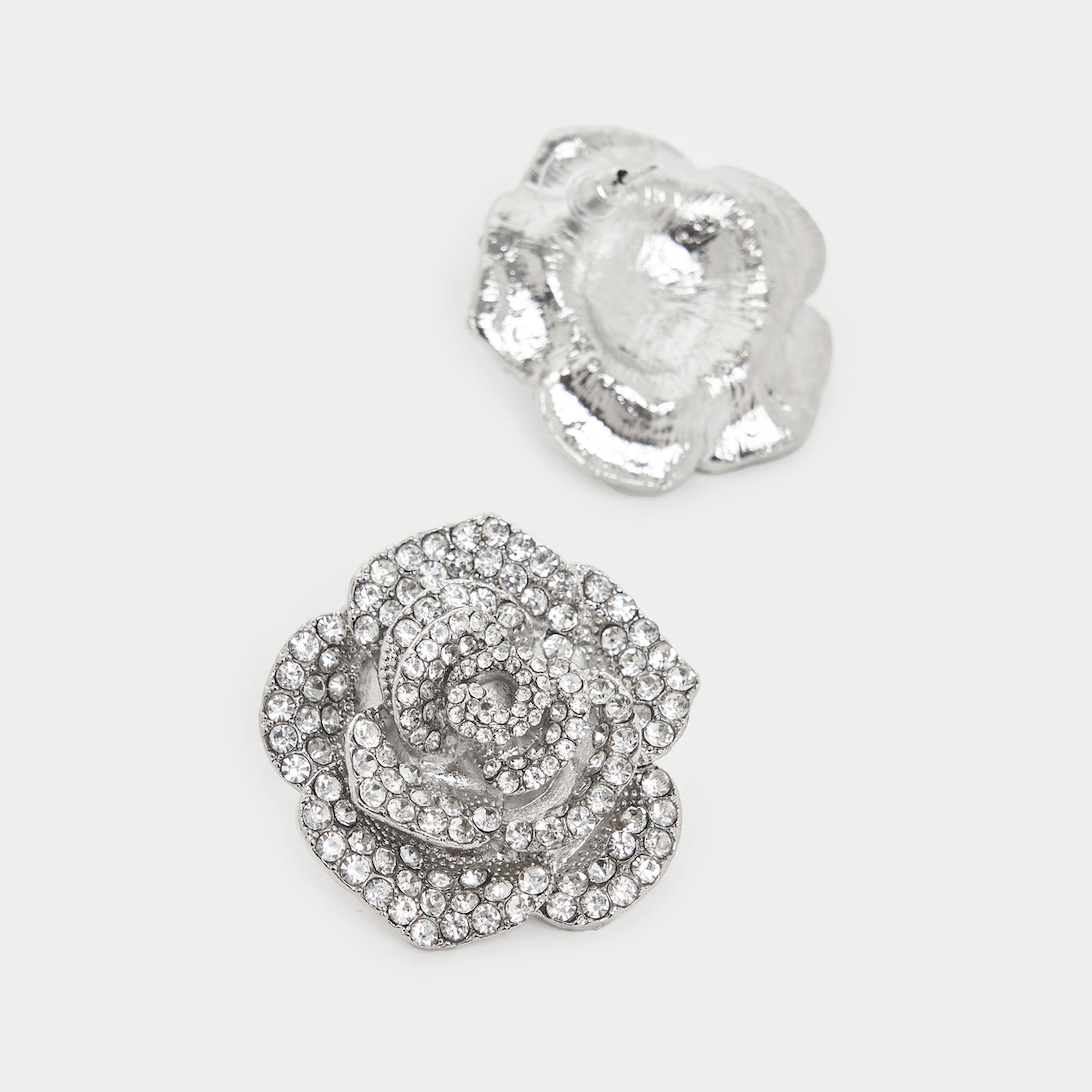 Styli Embellished Floral Earrings-women-watchesandjewellery-jewellery-earrings-image-3