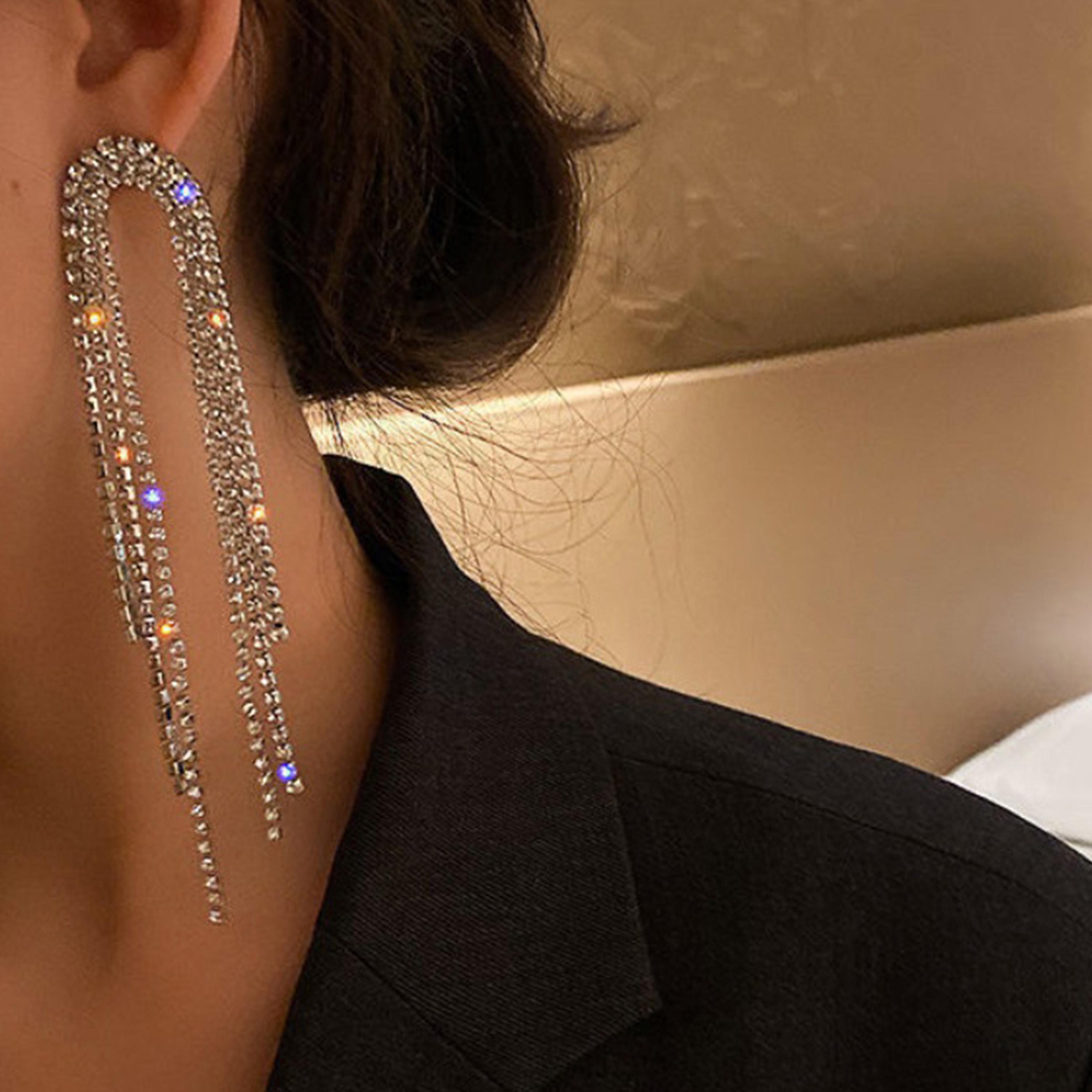 Styli Multi Tassel Drop Earrings-women-watchesandjewellery-jewellery-earrings-image-4