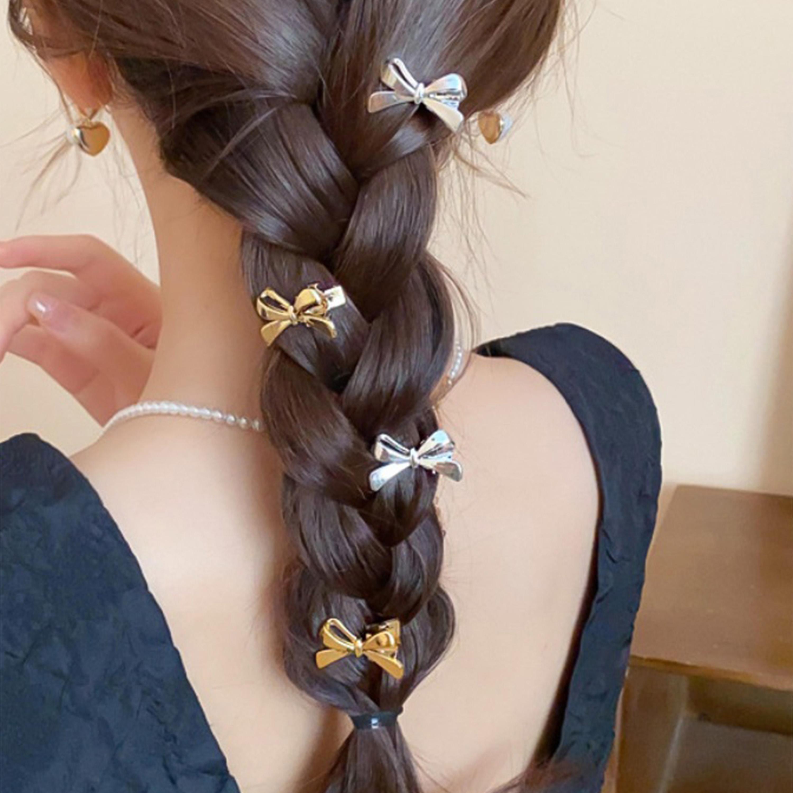 ستايلي - مجموعة من 4 قطع - مشبك شعر بشريط-women-hairaccessories-clips-image-6