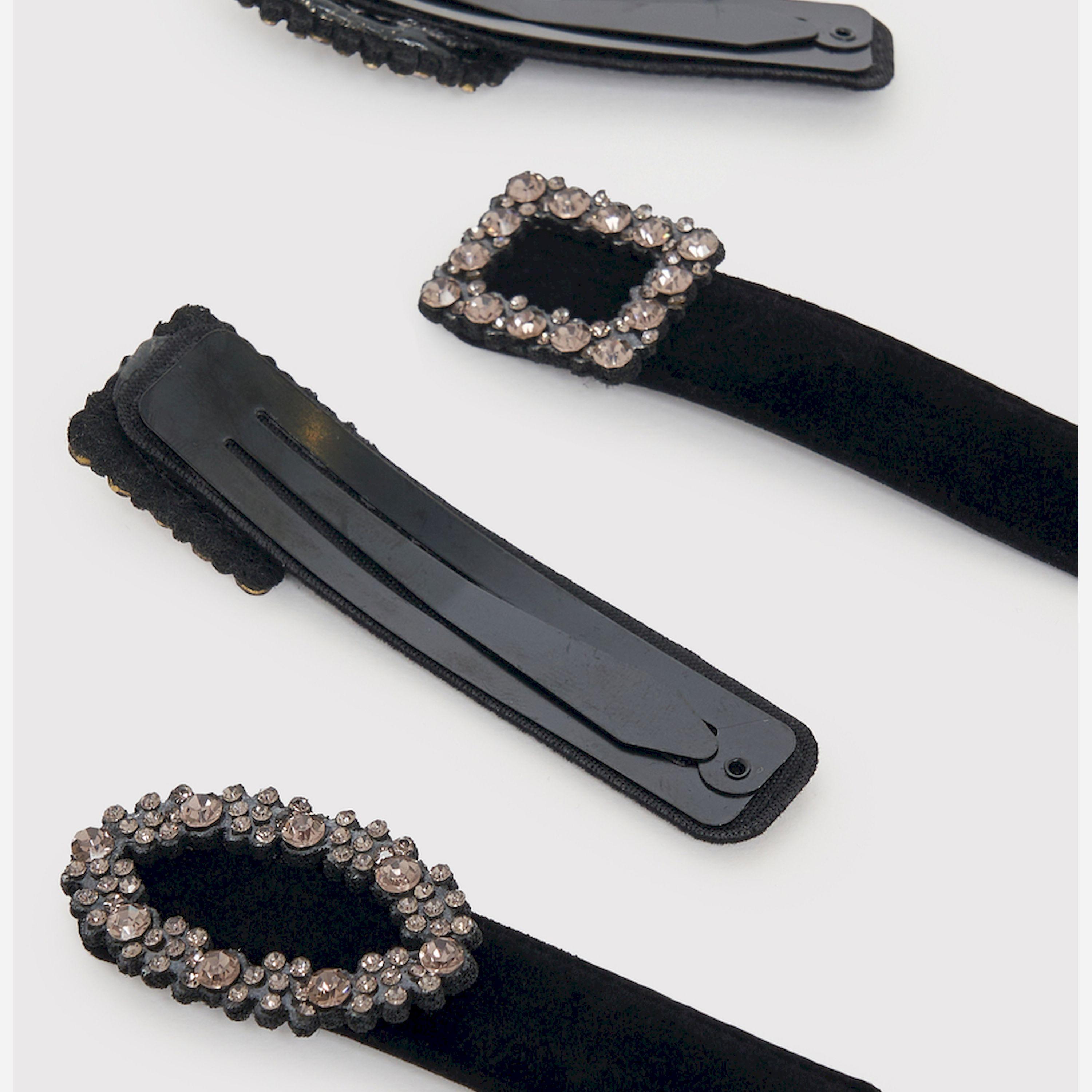 Styli Set Of 4 - Embellished Hair Clip-women-hairaccessories-clips-image-4