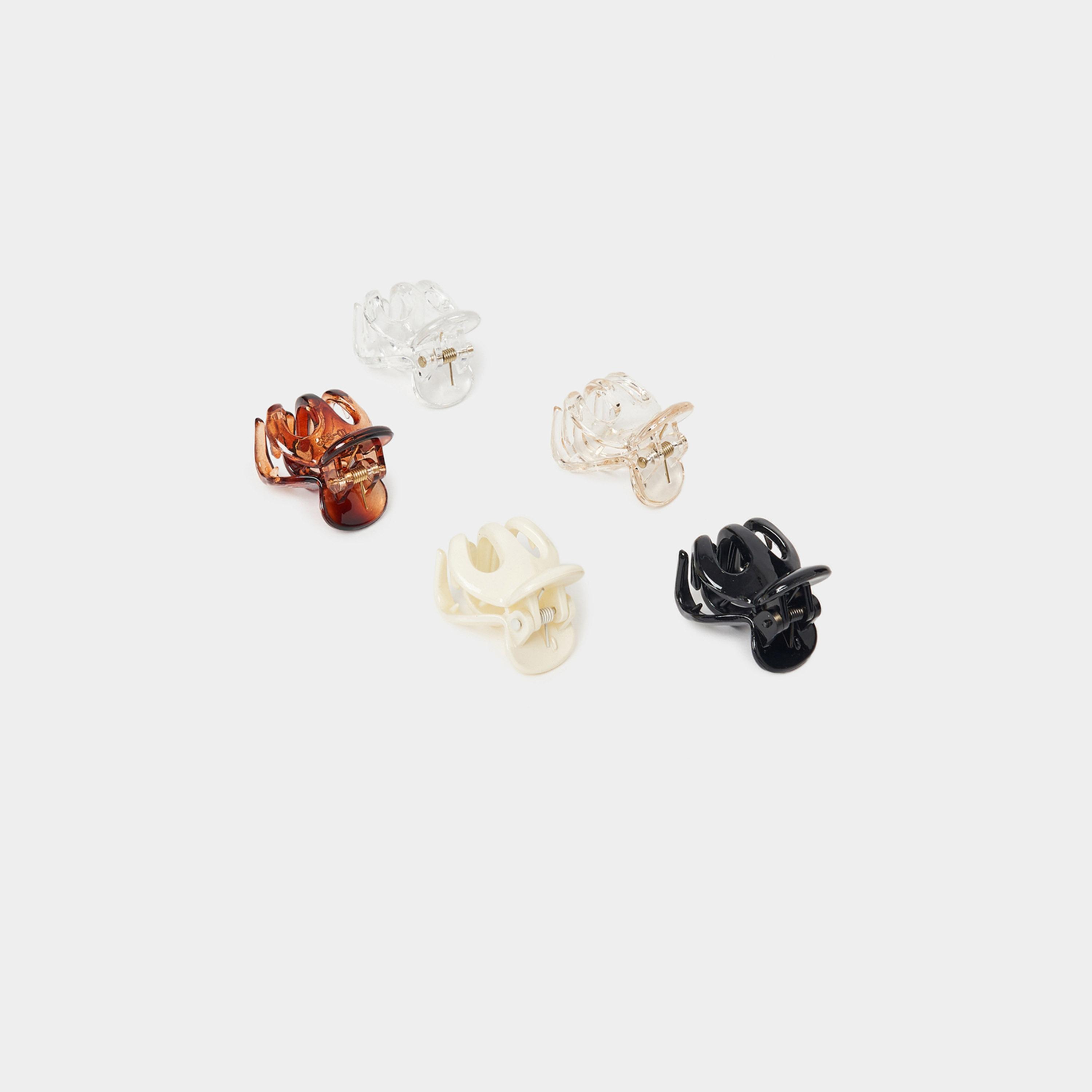ستايلي - مجموعة من 4 قطع - مشبك شعر سادة-women-hairaccessories-clamps-image-3