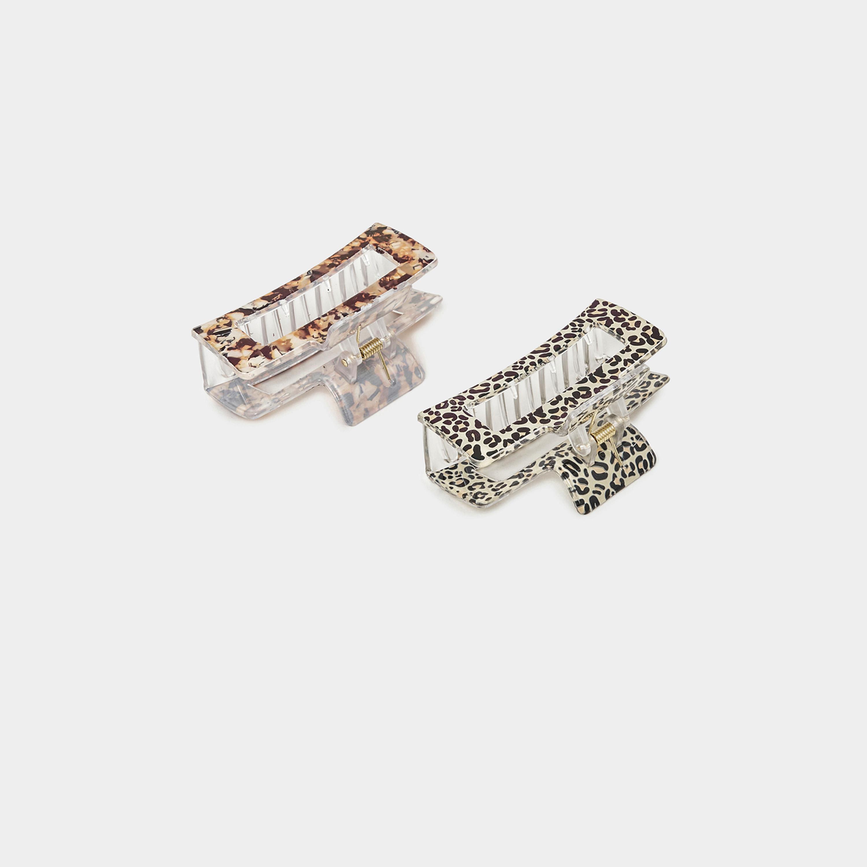 Styli Set of 2 - Animal Print Claw Clip-women-hairaccessories-clips-image-4