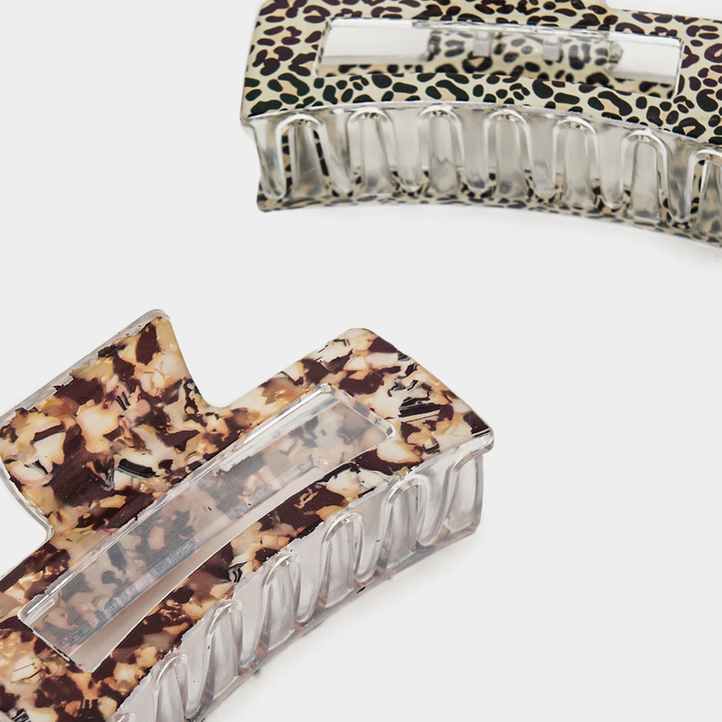 Styli Set of 2 - Animal Print Claw Clip-women-hairaccessories-clips-image-5