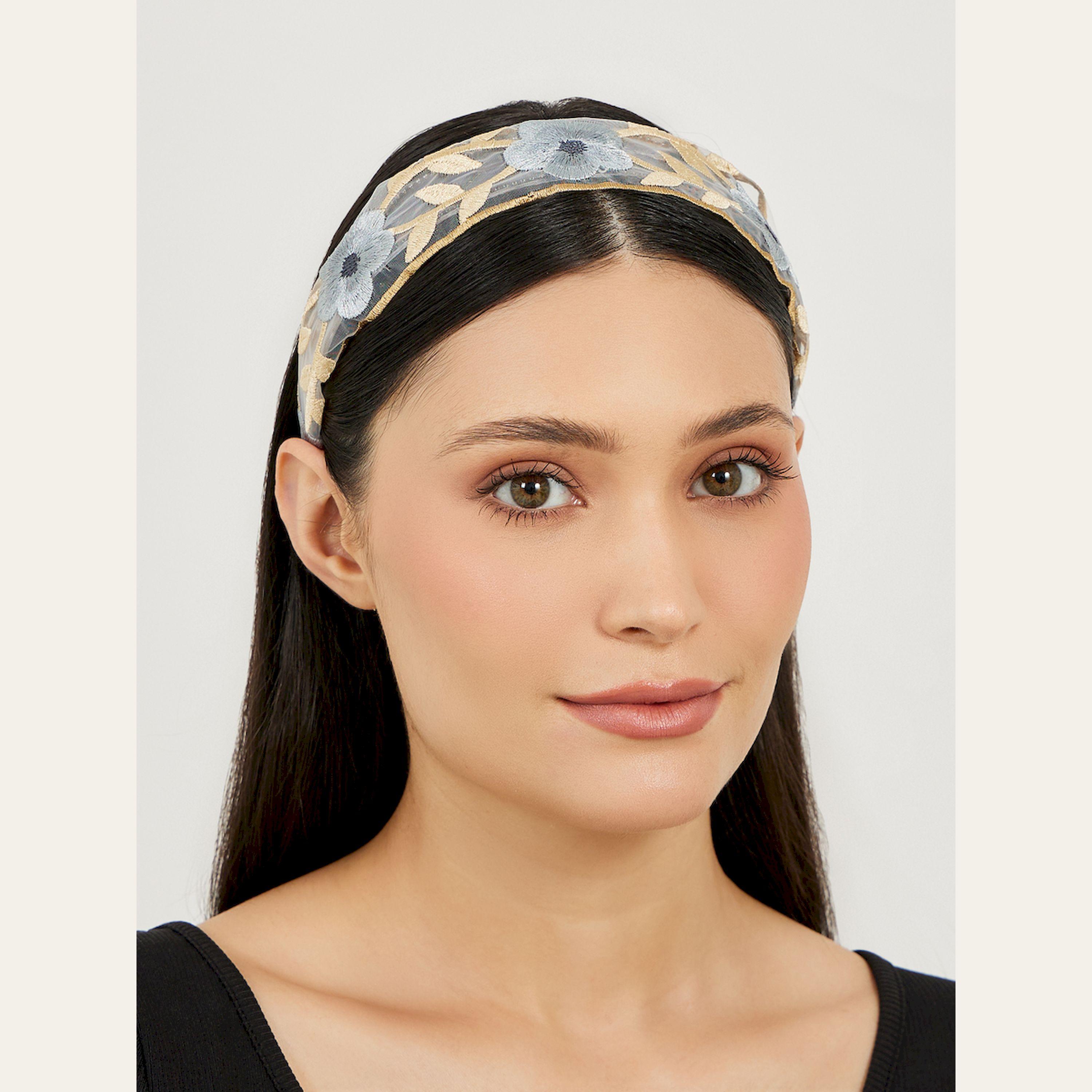 Styli Embroidered Lace Headband-women-winterwear-scarves-image-2