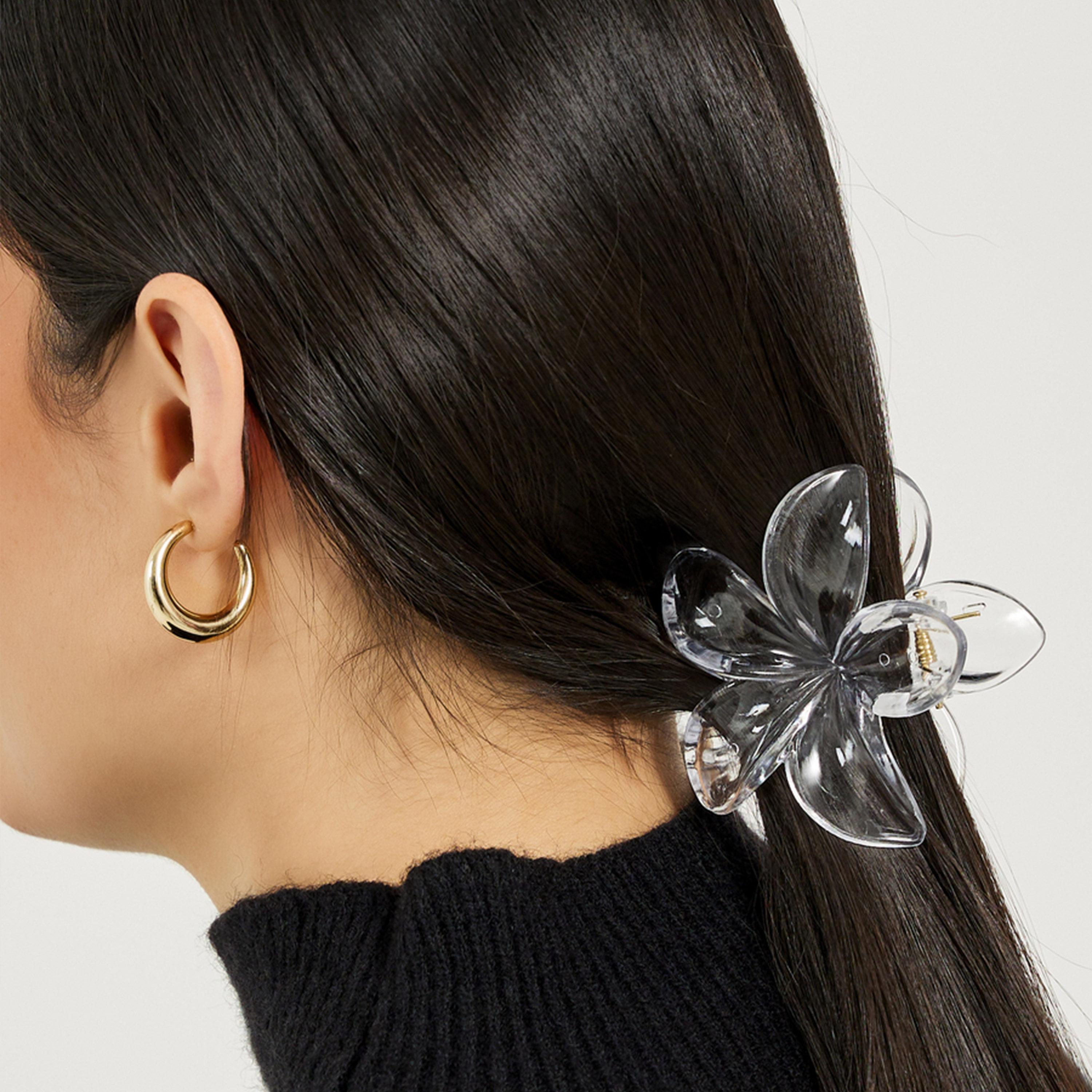 ستايلي - مجموعة من 4 قطع - مشبك شعر شفاف-women-hairaccessories-clips-image-2