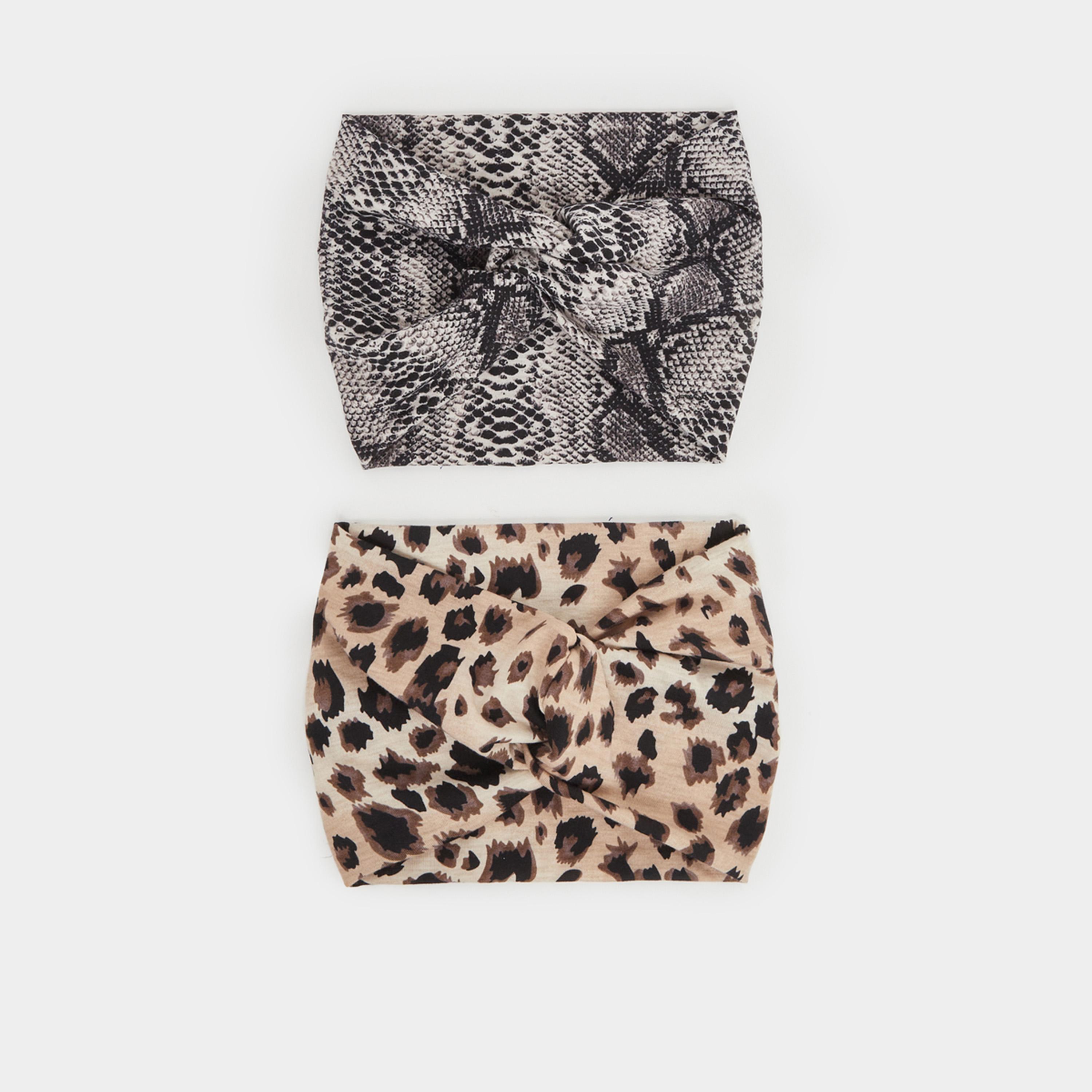 Styli Set of 2 - Animal Print Headband-women-hairaccessories-bands-image-1