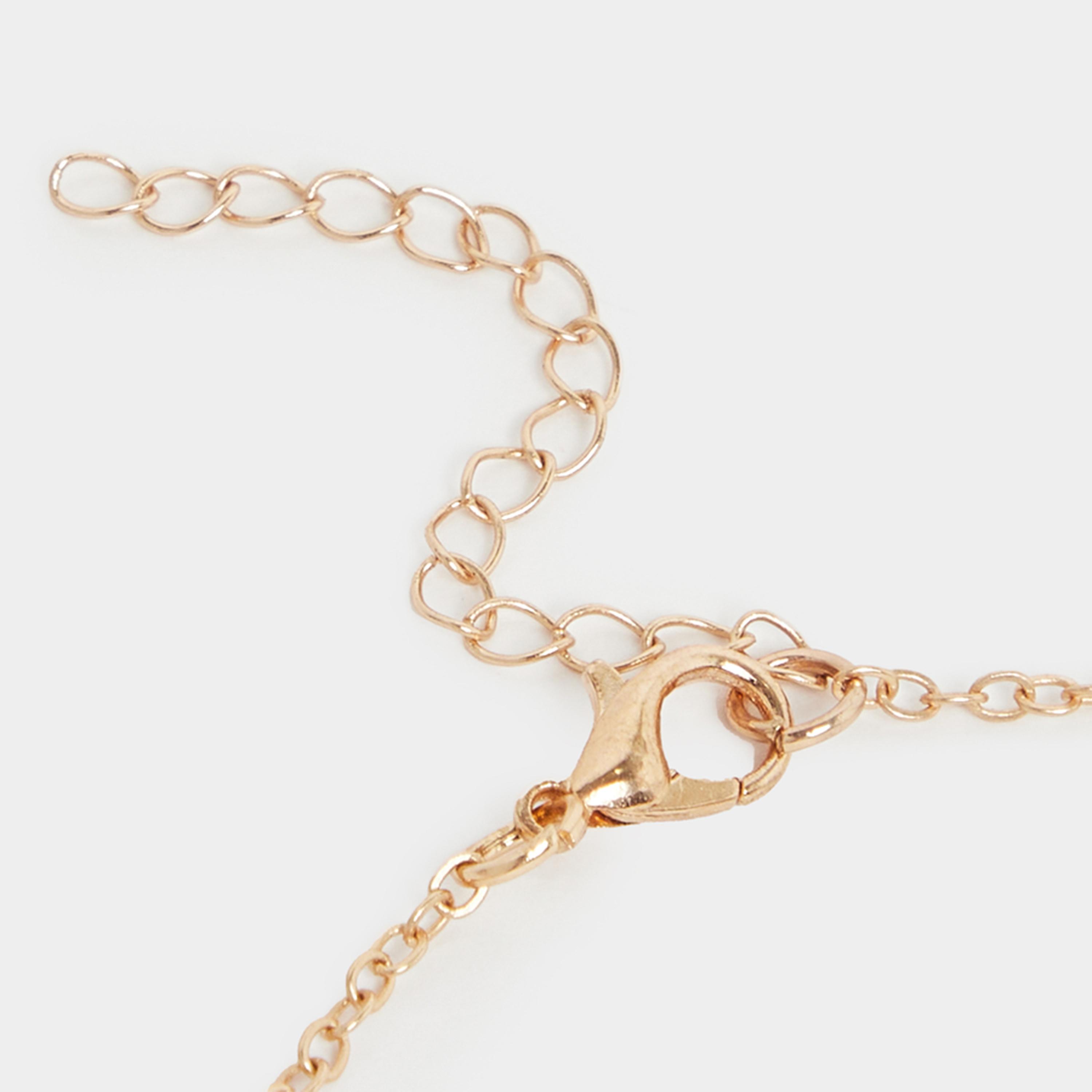 ستايلي - طقم من قطعتين - أقراط وسلسال مزين باللؤلؤ الصناعي-women-watchesandjewellery-jewellery-jewellerysets-image-3