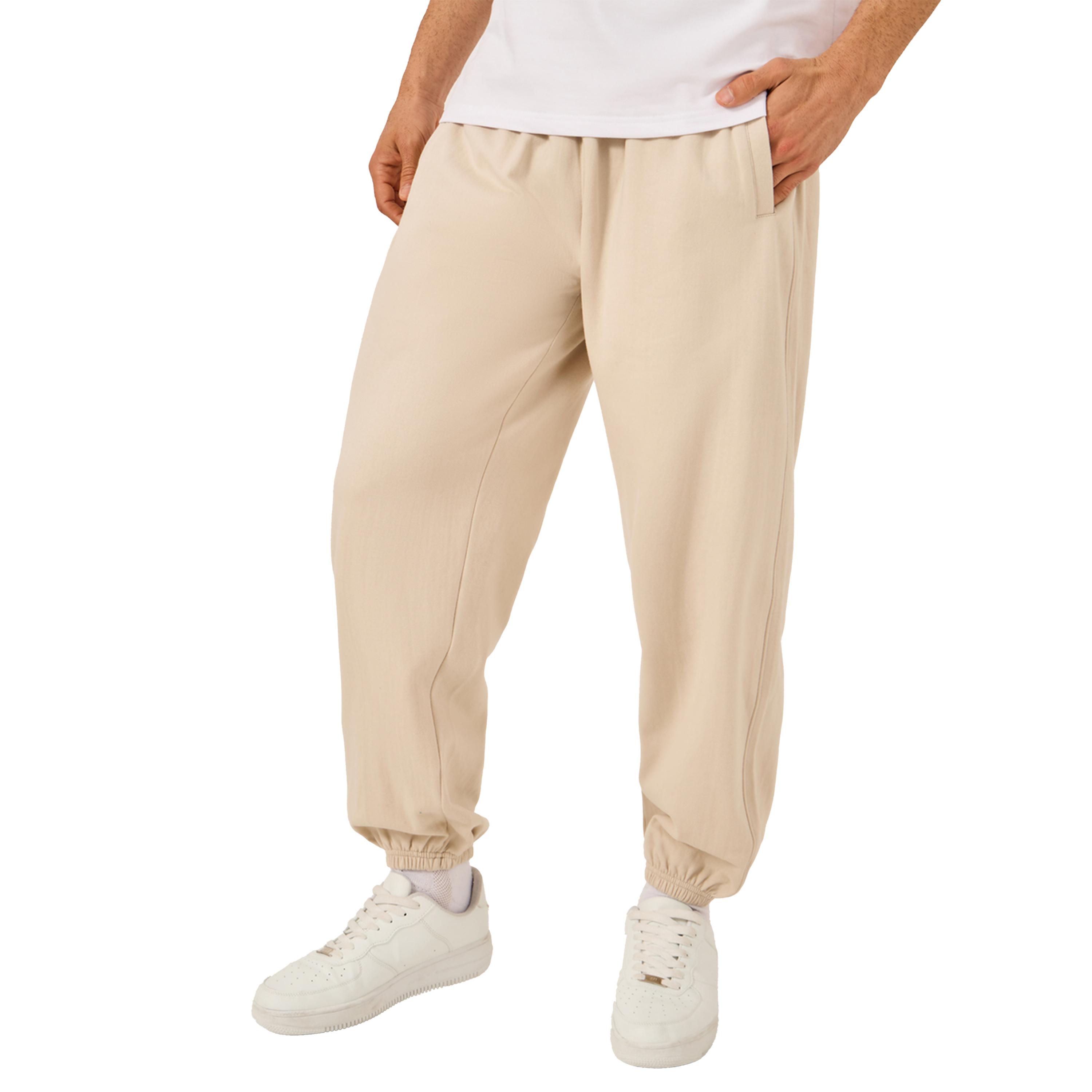 ستايلي - بنطال رياضي صوف بخصر متوسط الارتفاع وقصة مريحة-men-clothing-bottoms-joggers-image-1