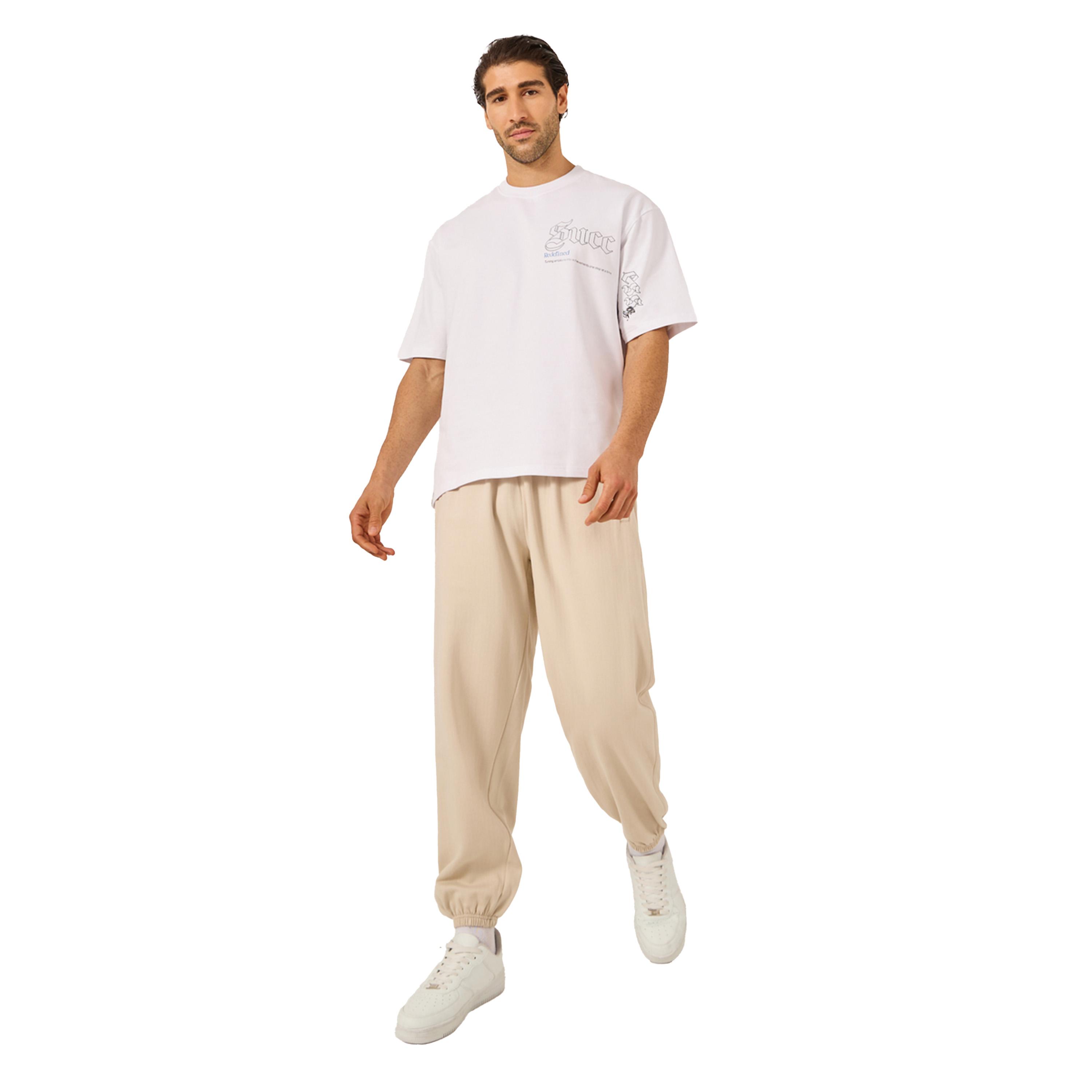 ستايلي - بنطال رياضي صوف بخصر متوسط الارتفاع وقصة مريحة-men-clothing-bottoms-joggers-image-2