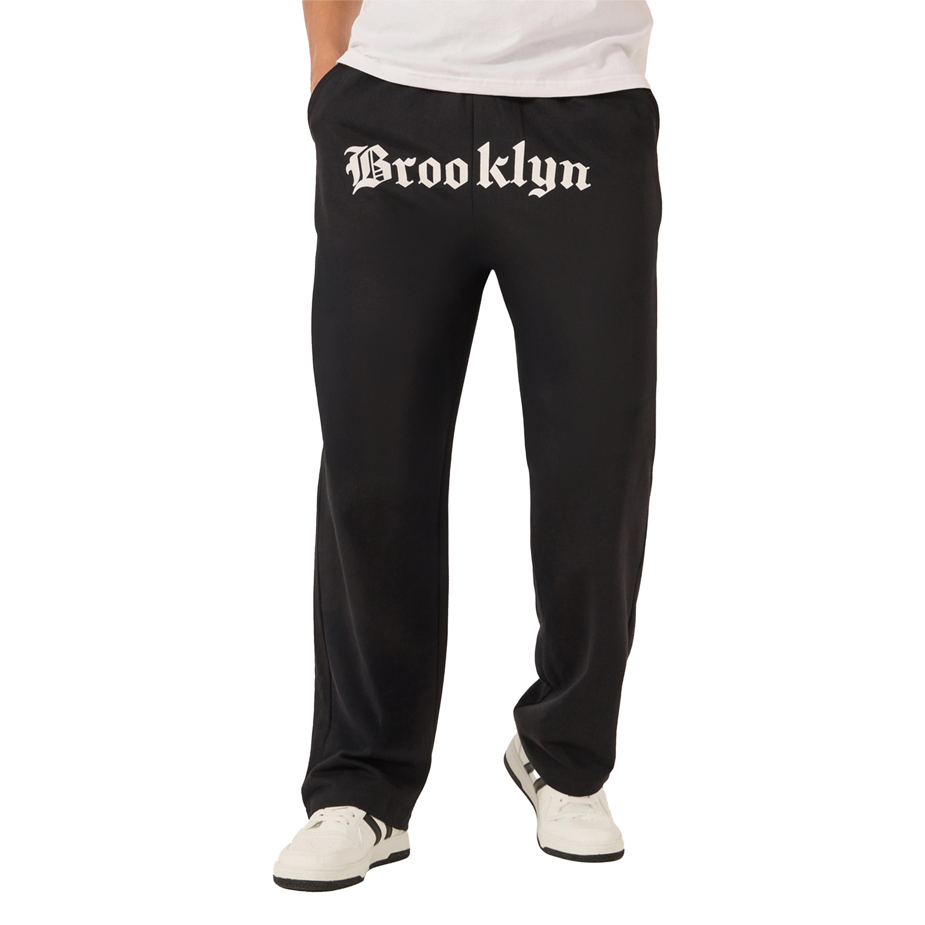 Styli Gothic Text Placement Print Oversized Joggers-men-clothing-bottoms-joggers-image-1