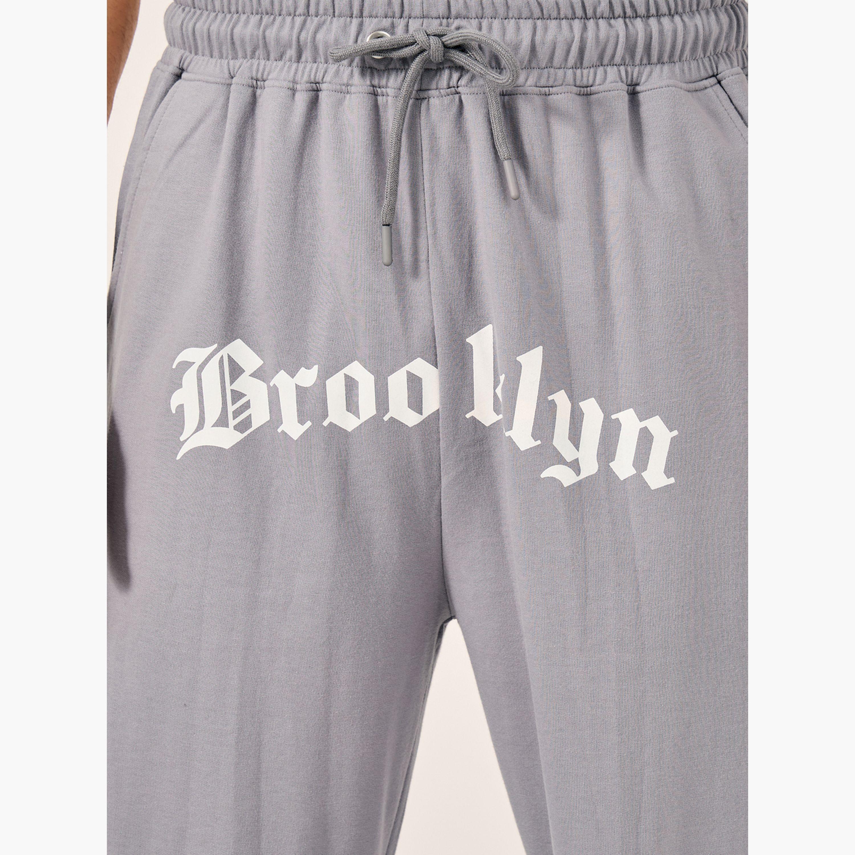 Styli Gothic Text Placement Print Oversized Joggers-men-clothing-bottoms-joggers-image-3