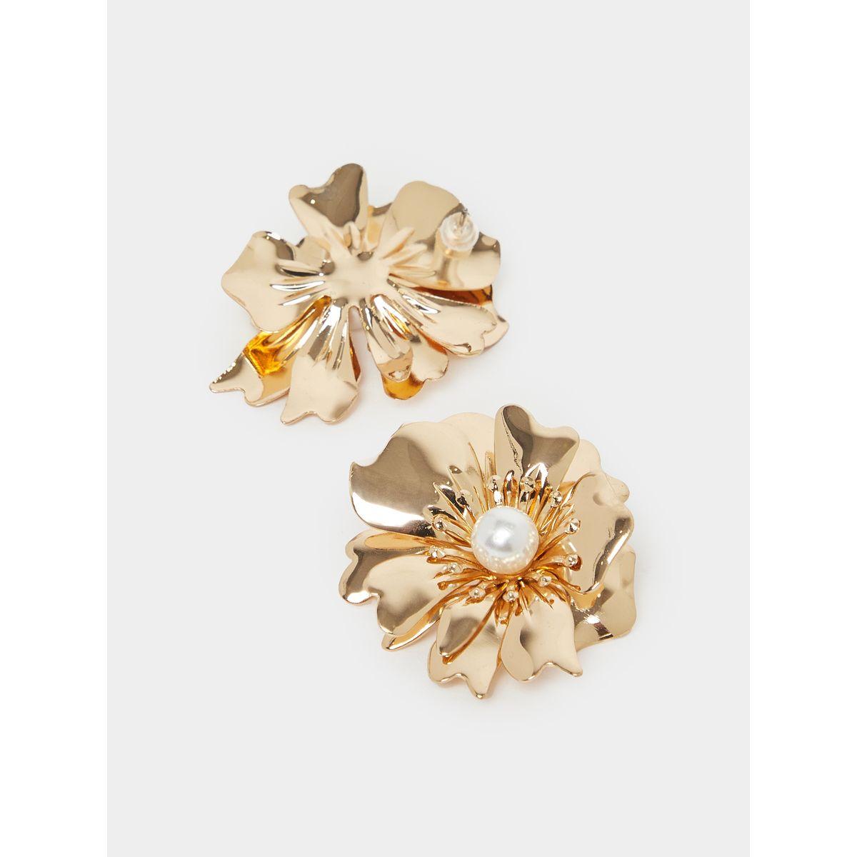 Set of 2 - Floral Accent Necklace and Earrings-women-watchesandjewellery-jewellery-jewellerysets-image-3