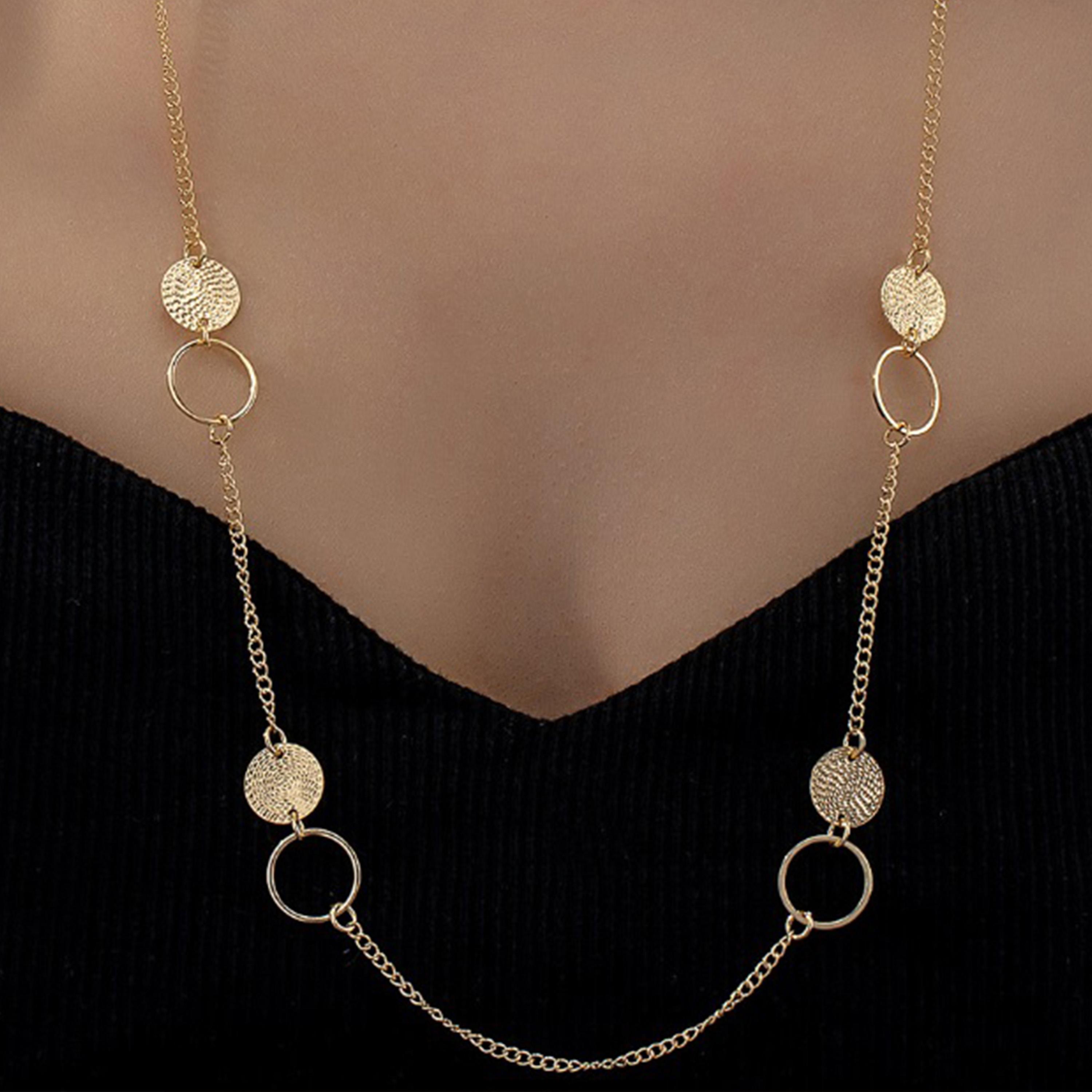 Styli Round Trail Detail Necklace-women-watchesandjewellery-jewellery-necklacesandpendants-image-5