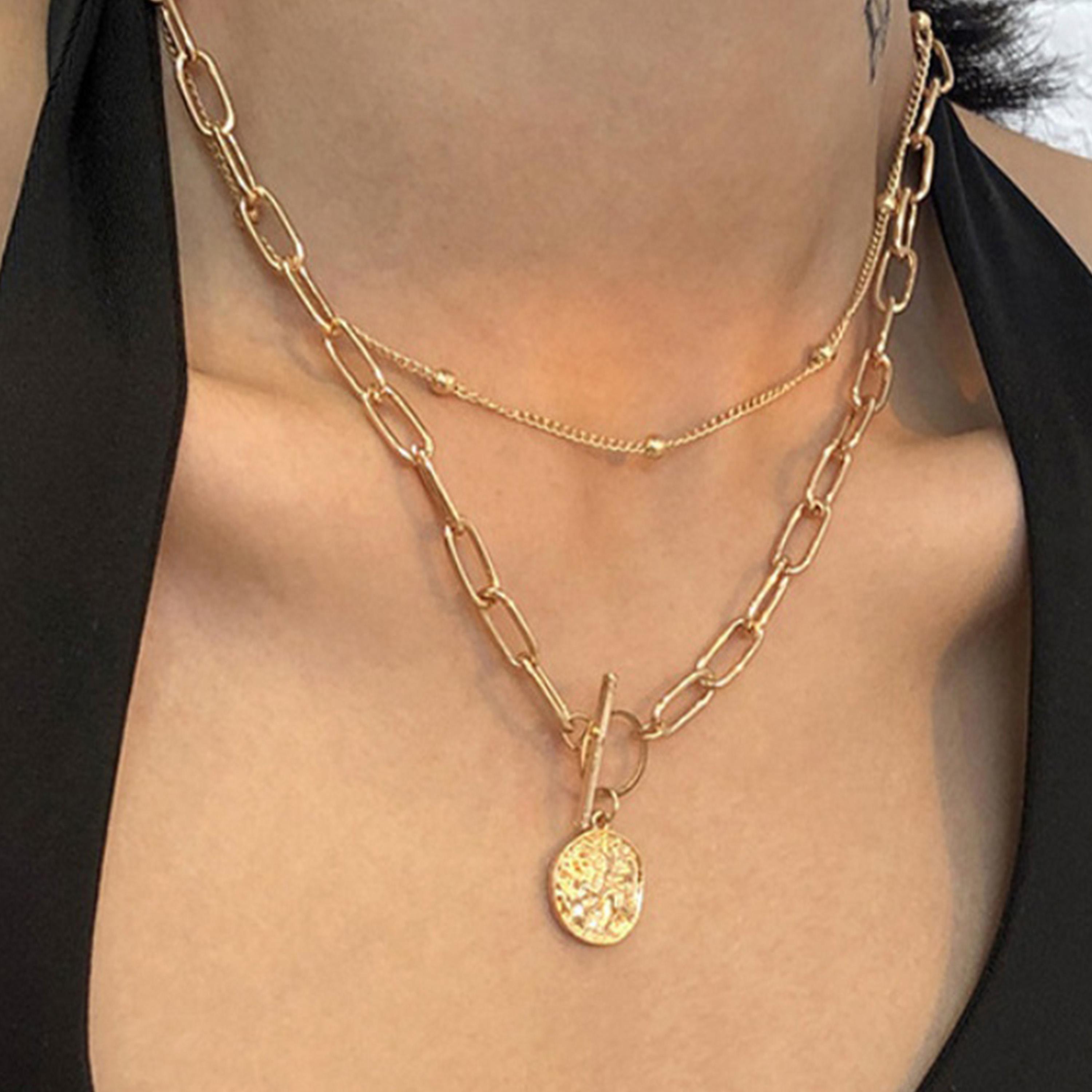 Styli Set of 2 - Coin Drop Toggle Necklace-women-watchesandjewellery-jewellery-necklacesandpendants-image-6