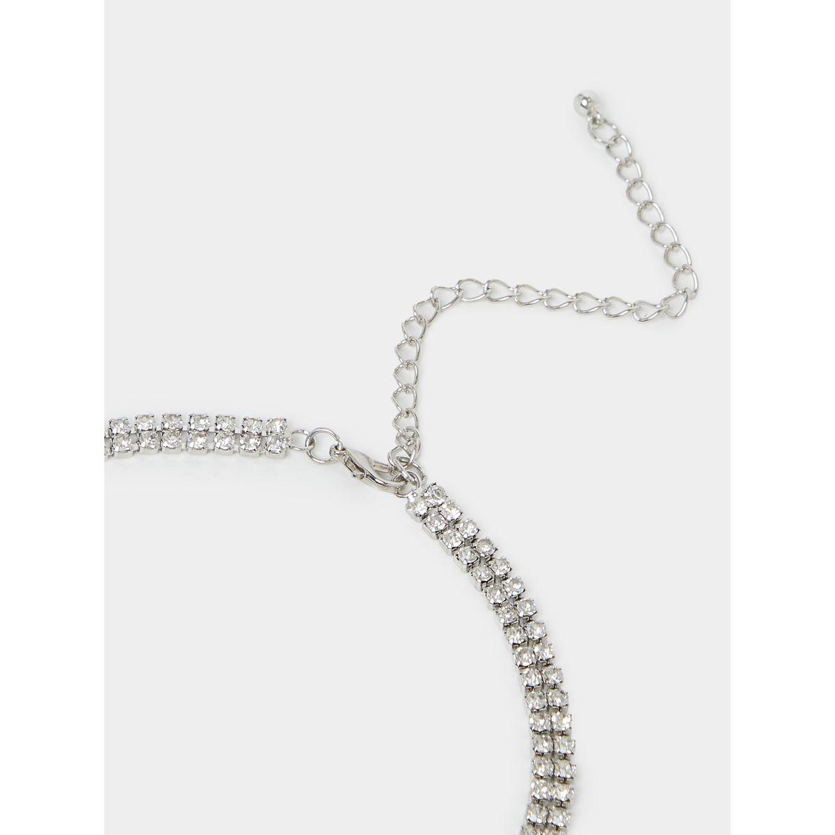 قلادة مزدوجة منمق قطرة-women-watchesandjewellery-jewellery-necklacesandpendants-image-4