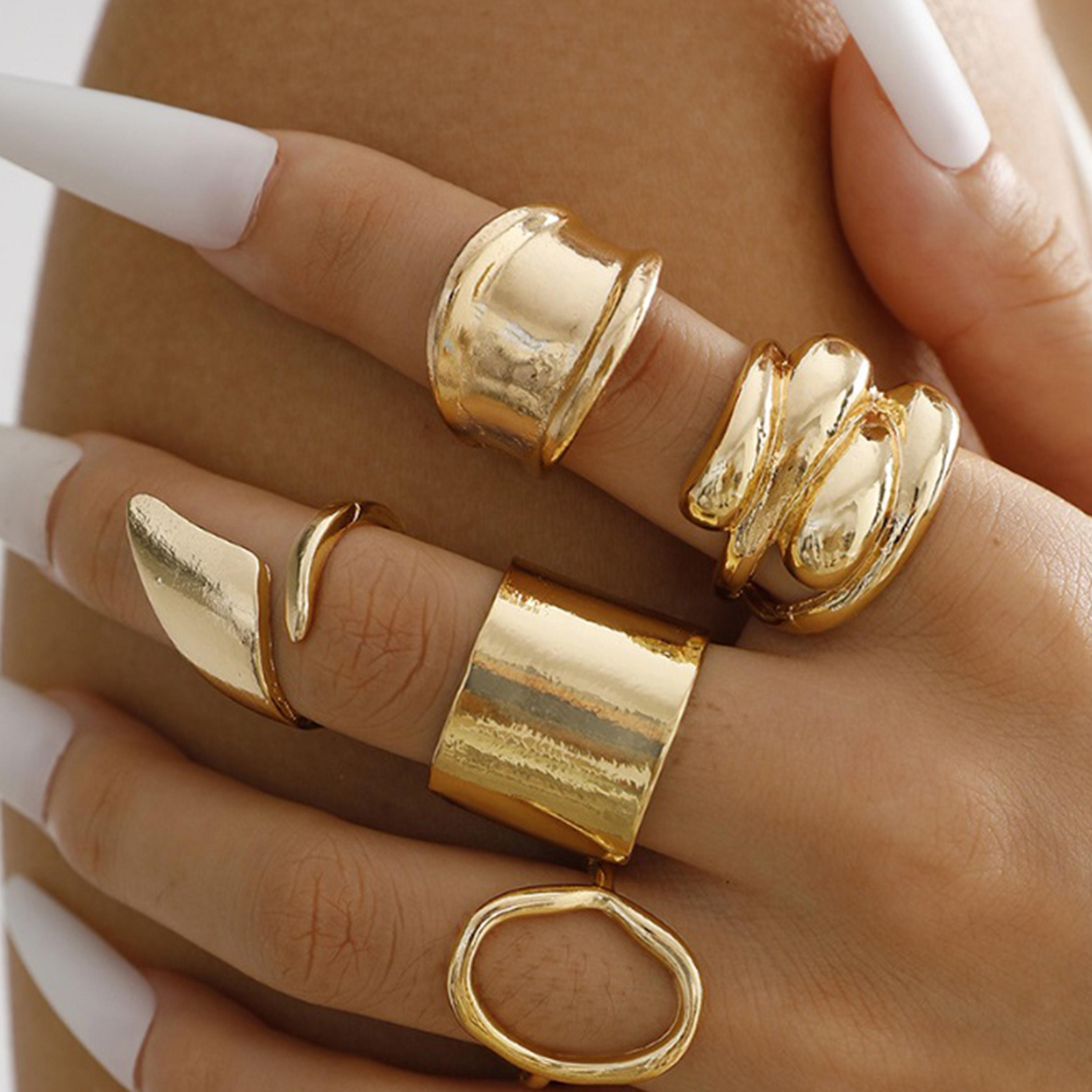 Styli Set of 5 -  Assorted Thick Rings-women-watchesandjewellery-jewellery-rings-image-5