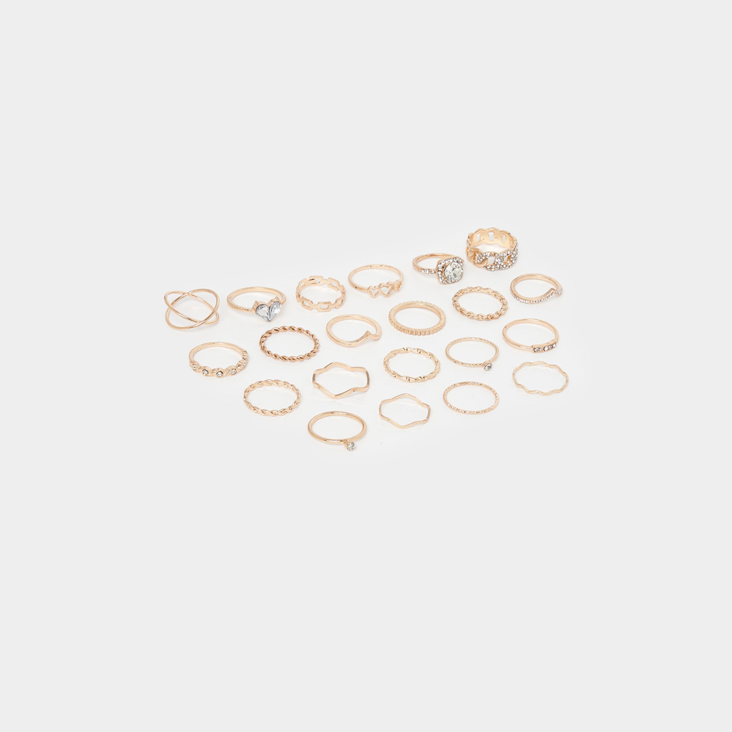 Styli Set of 21 - Assorted Embellished Rings-women-watchesandjewellery-jewellery-rings-image-2