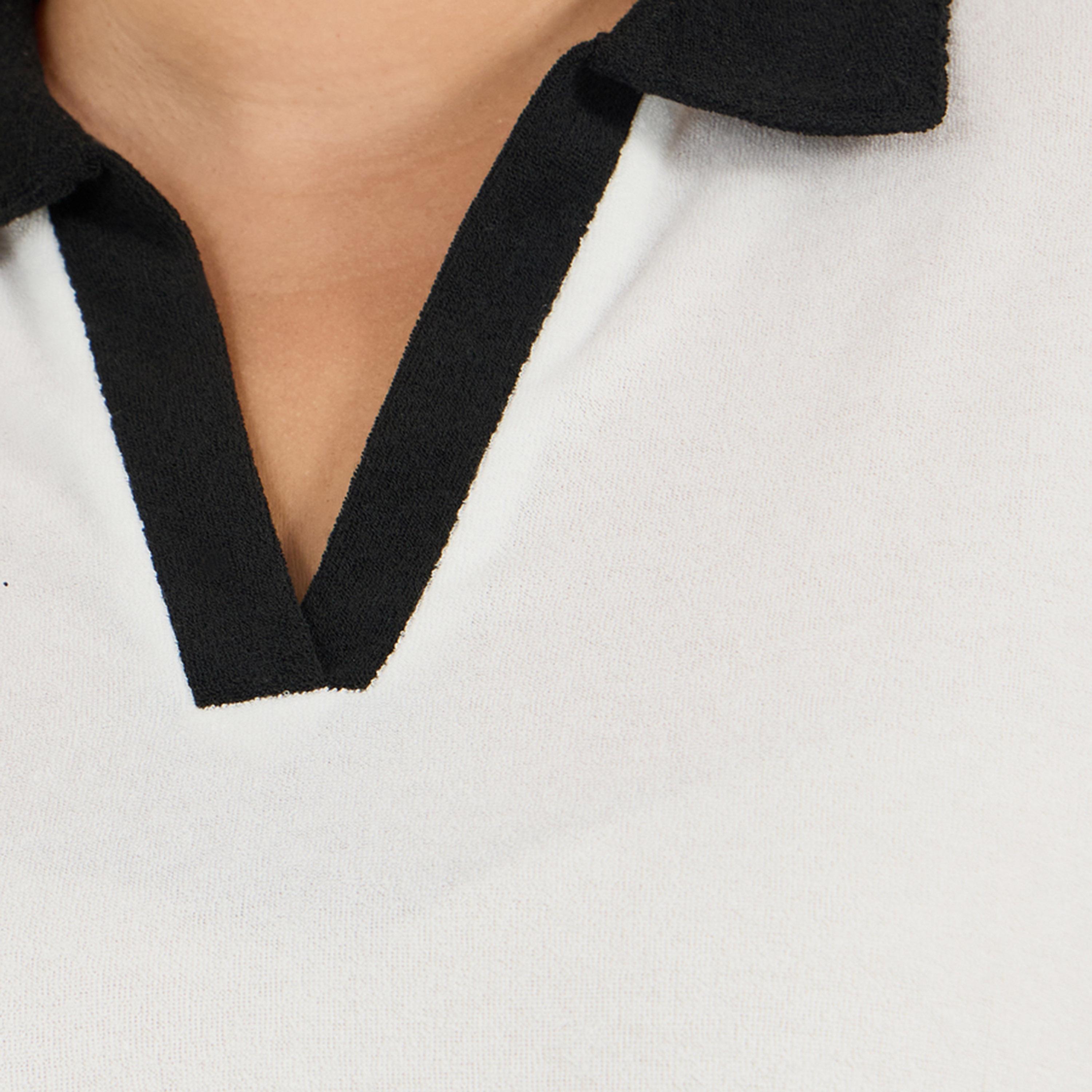 Styli Plus Size Contrast Trim Boxy Fit Collared Polo T-shirt-women-clothing-nightwear-pyjamas-tops-image-4
