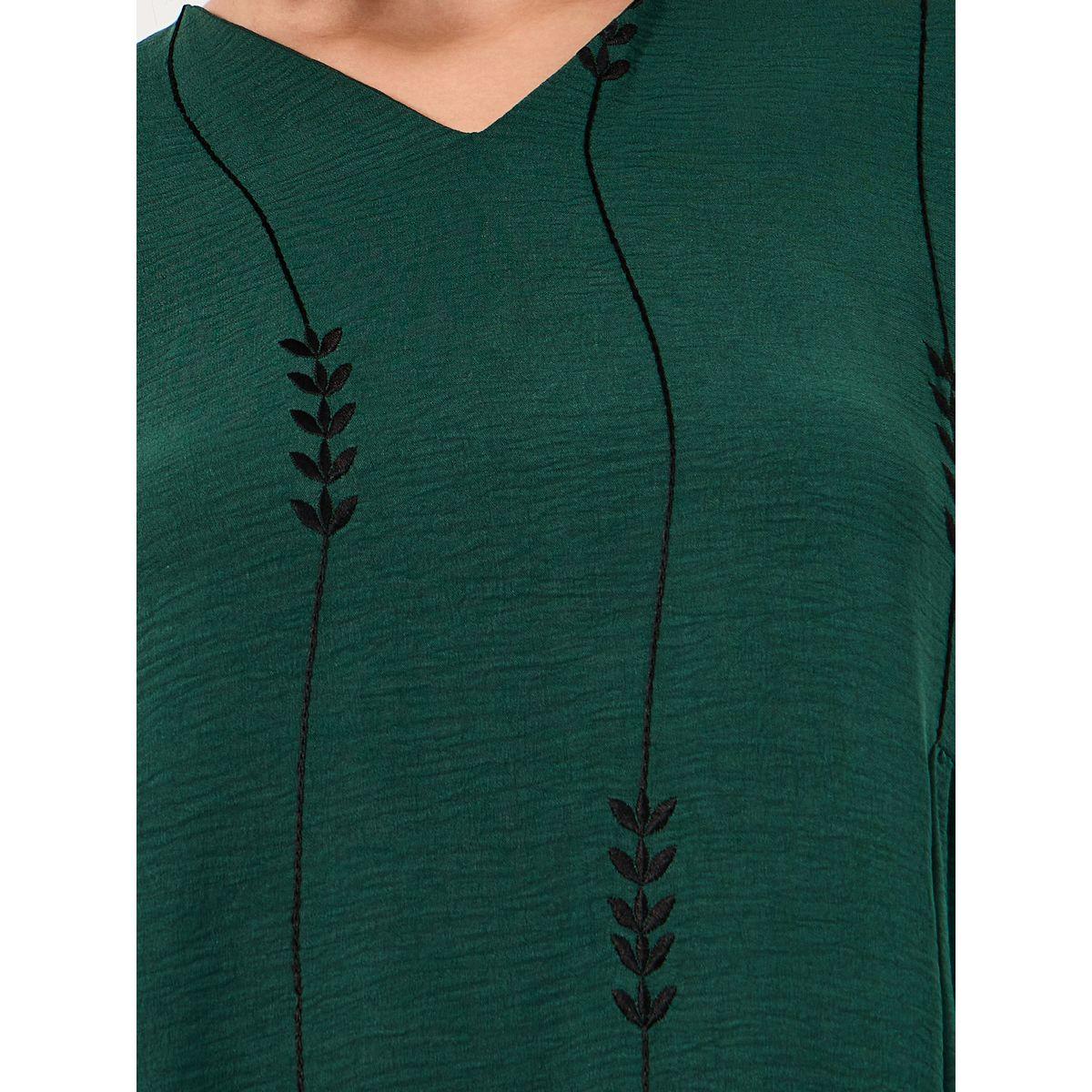 Styli Embroidered Pattern Crepe Jalabiya-women-arabicclothing-jalabiyas-image-3