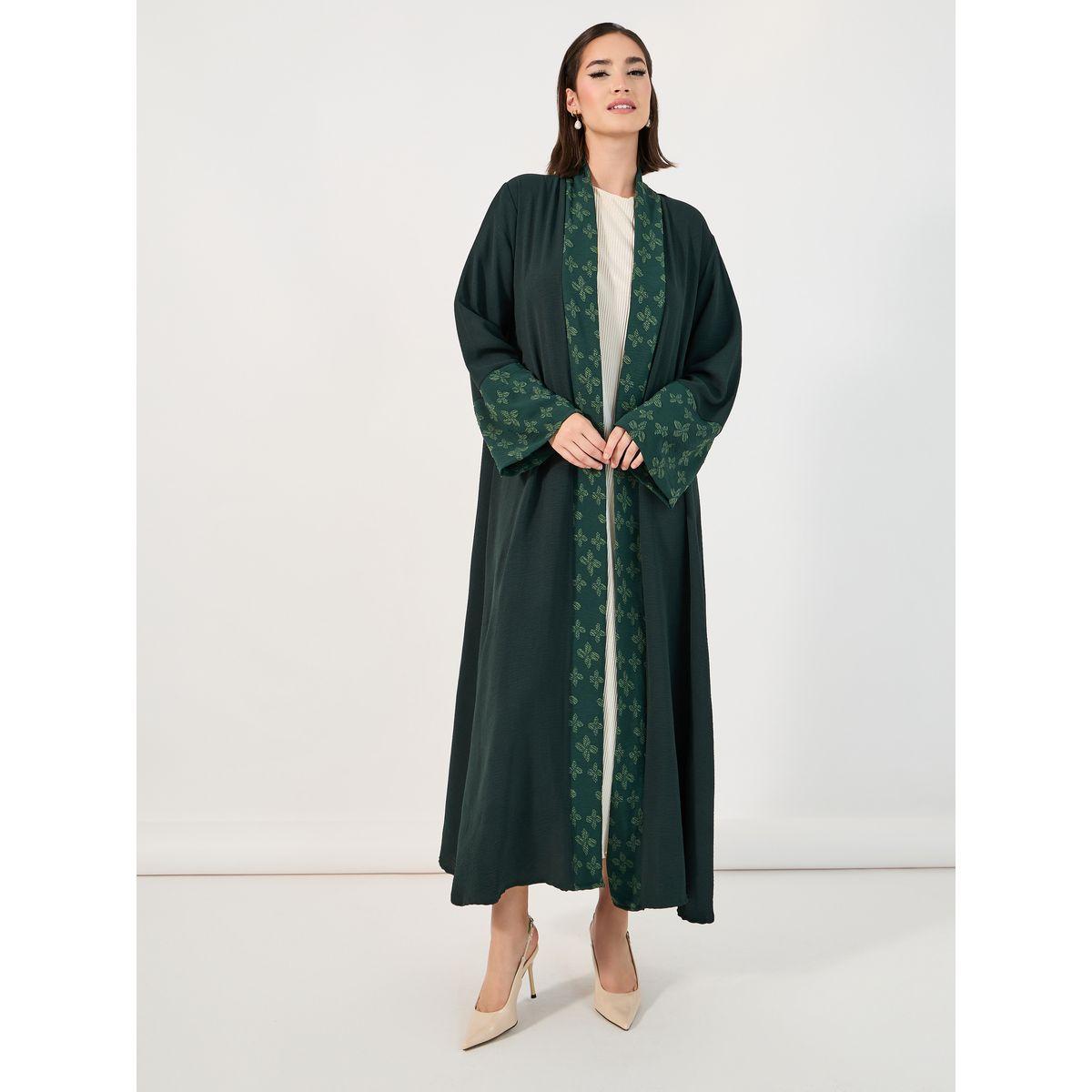 عباية كريب بطبعة زهور مع حجاب-women-clothingaccessories-scarves-image-3