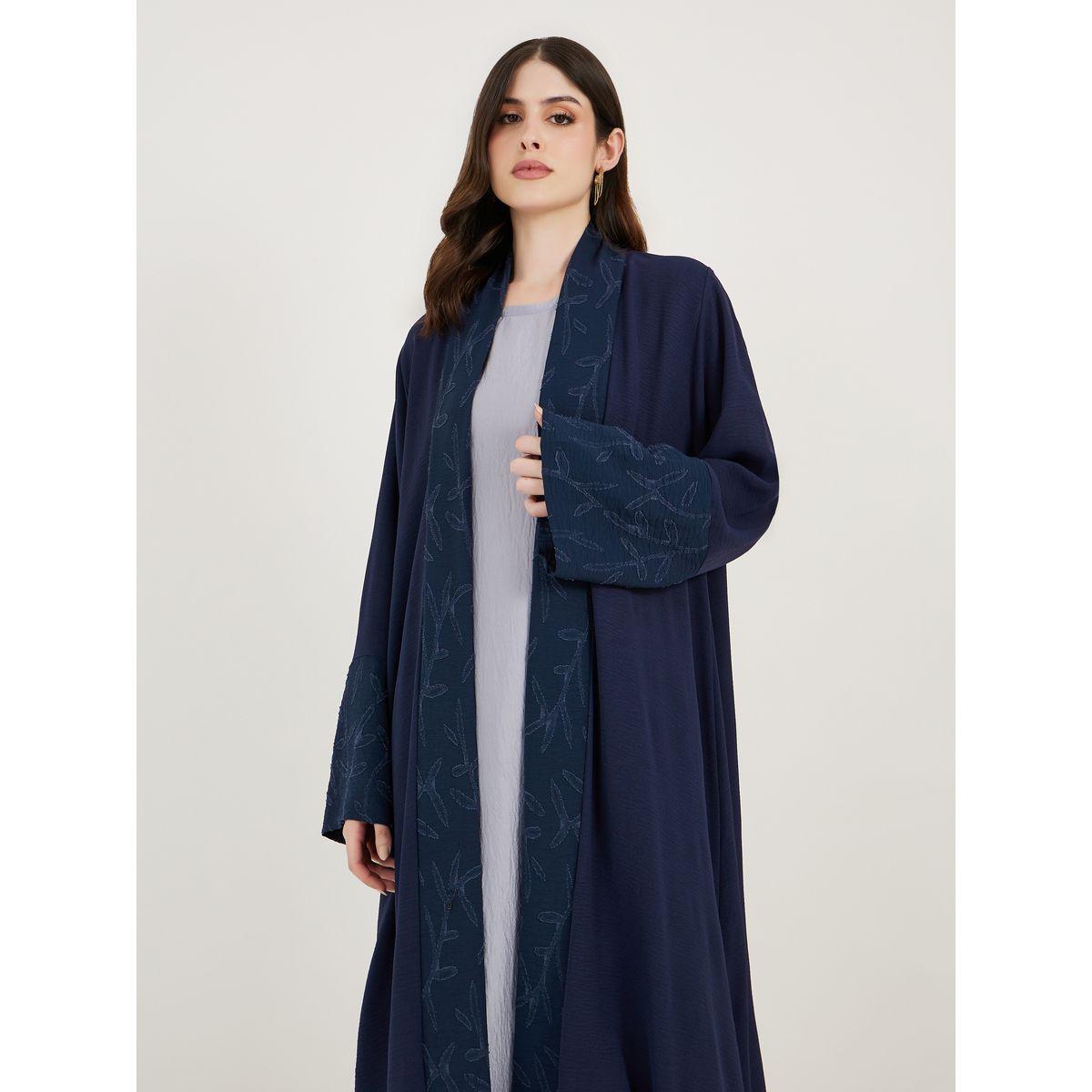 عباية كريب بتفاصيل جاكار مع حجاب-women-clothingaccessories-scarves-image-3