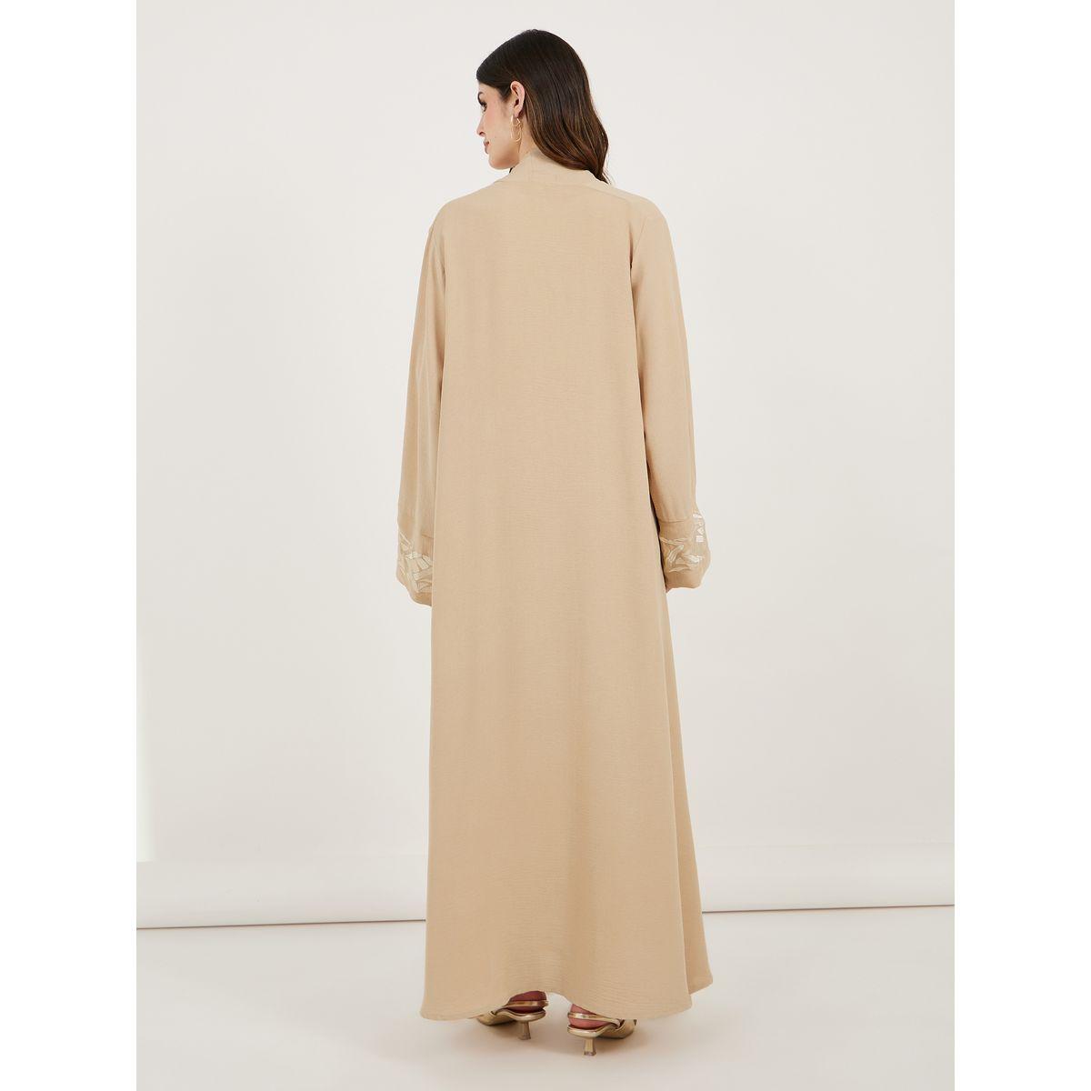 عباية كريب بتفاصيل مُطرّزة مع حجاب-women-clothingaccessories-scarves-image-5