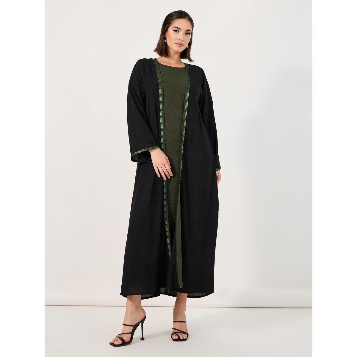 أميرة x ستايلي مجموعة من عباية بتفاصيل مُطرّزة مع فستان-women-arabicclothing-abayas-image-1