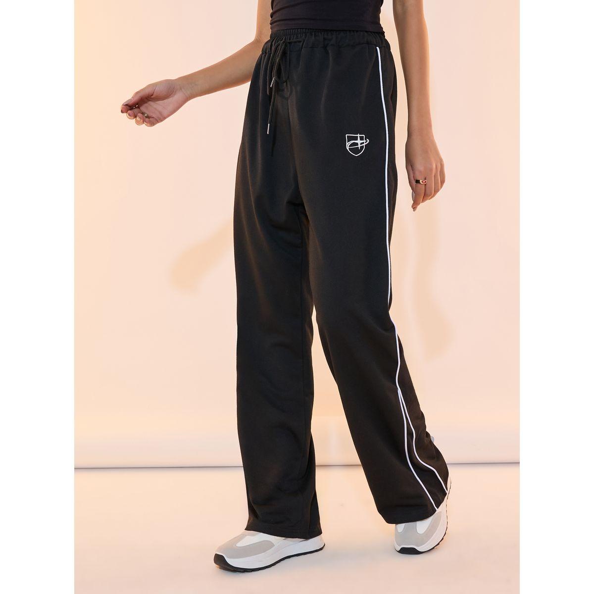 بنطال بشريط جانبي وتفاصيل مُطرّزة مع أربطة-women-clothing-bottoms-trousers-image-2