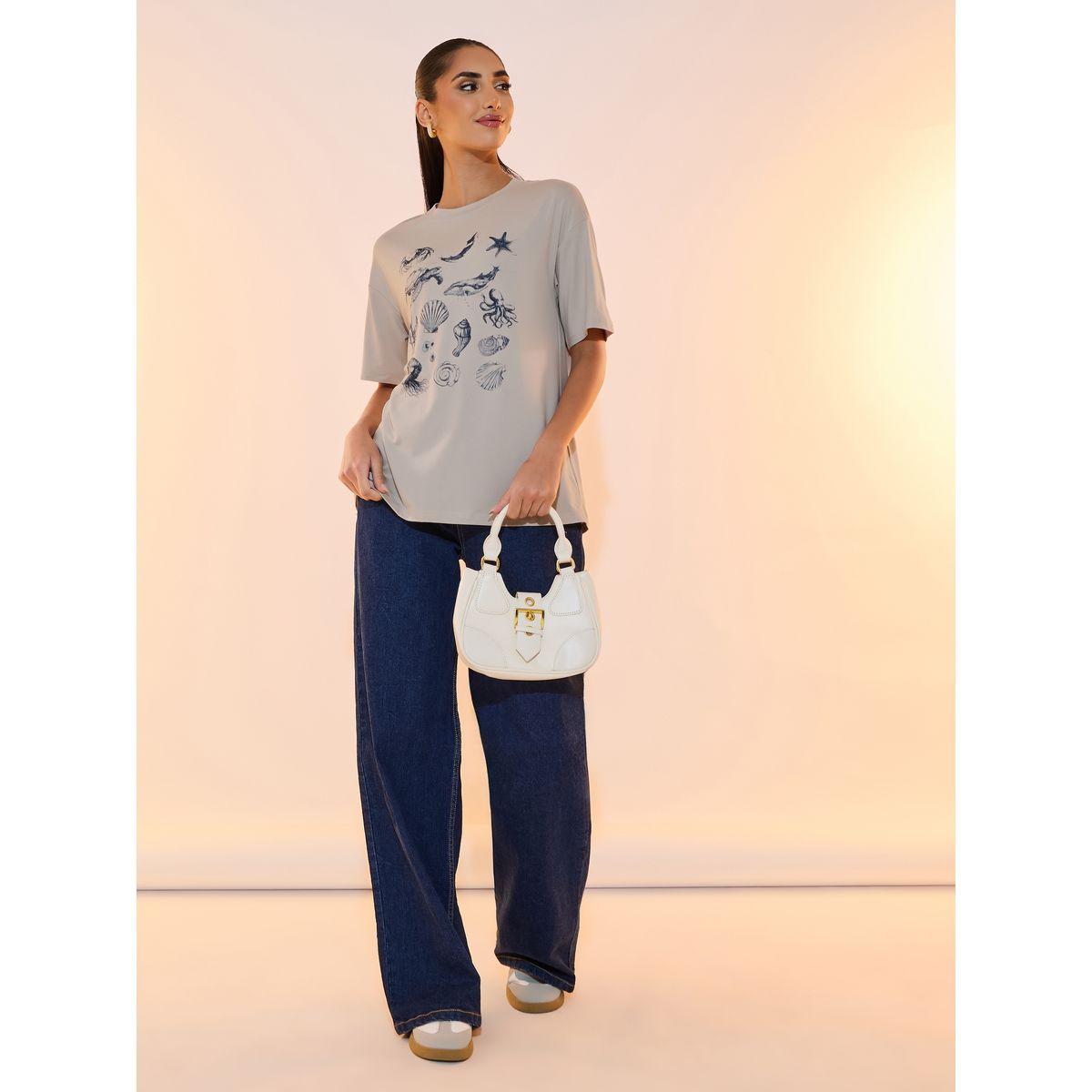 Take Two Graphic Print Round Neck Oversized T-shirt-women-clothing-tshirts-image-3