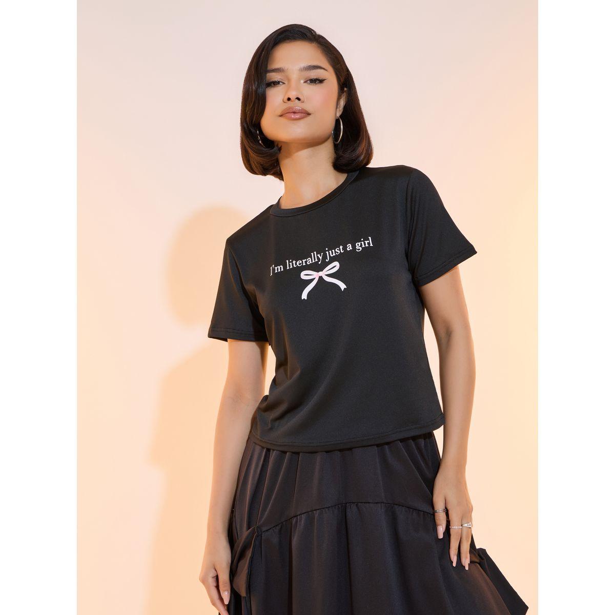 Take Two Slogan Print Round Neck Regular Fit T-shirt-women-clothing-tshirts-image-1