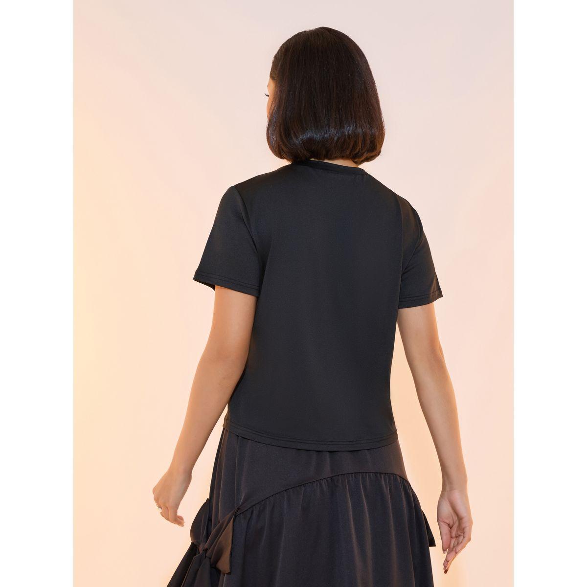 Take Two Slogan Print Round Neck Regular Fit T-shirt-women-clothing-tshirts-image-4