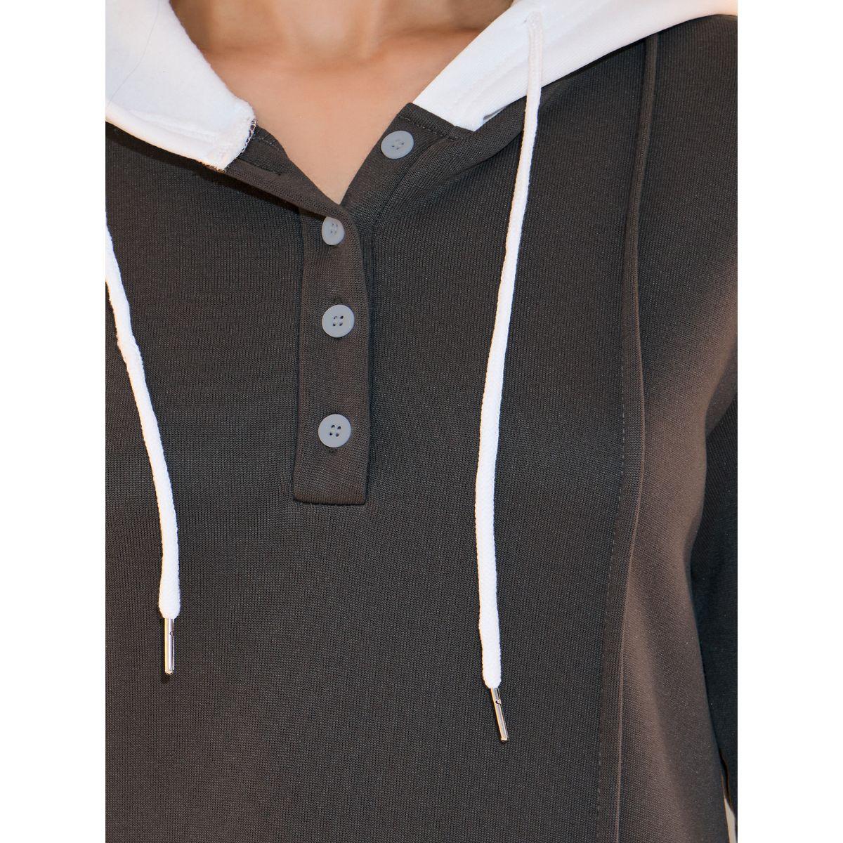 Take Two Pintuck Detail Long Sleeve Hooded Maxi Dress-women-clothing-dresses-image-3