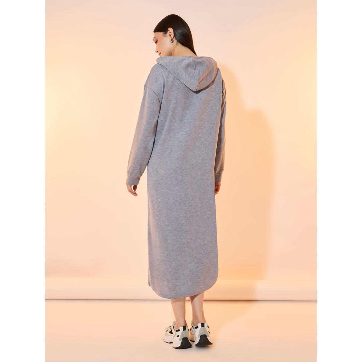 Take Two Solid Patch Detail Hooded Midi Dress-women-clothing-dresses-image-4