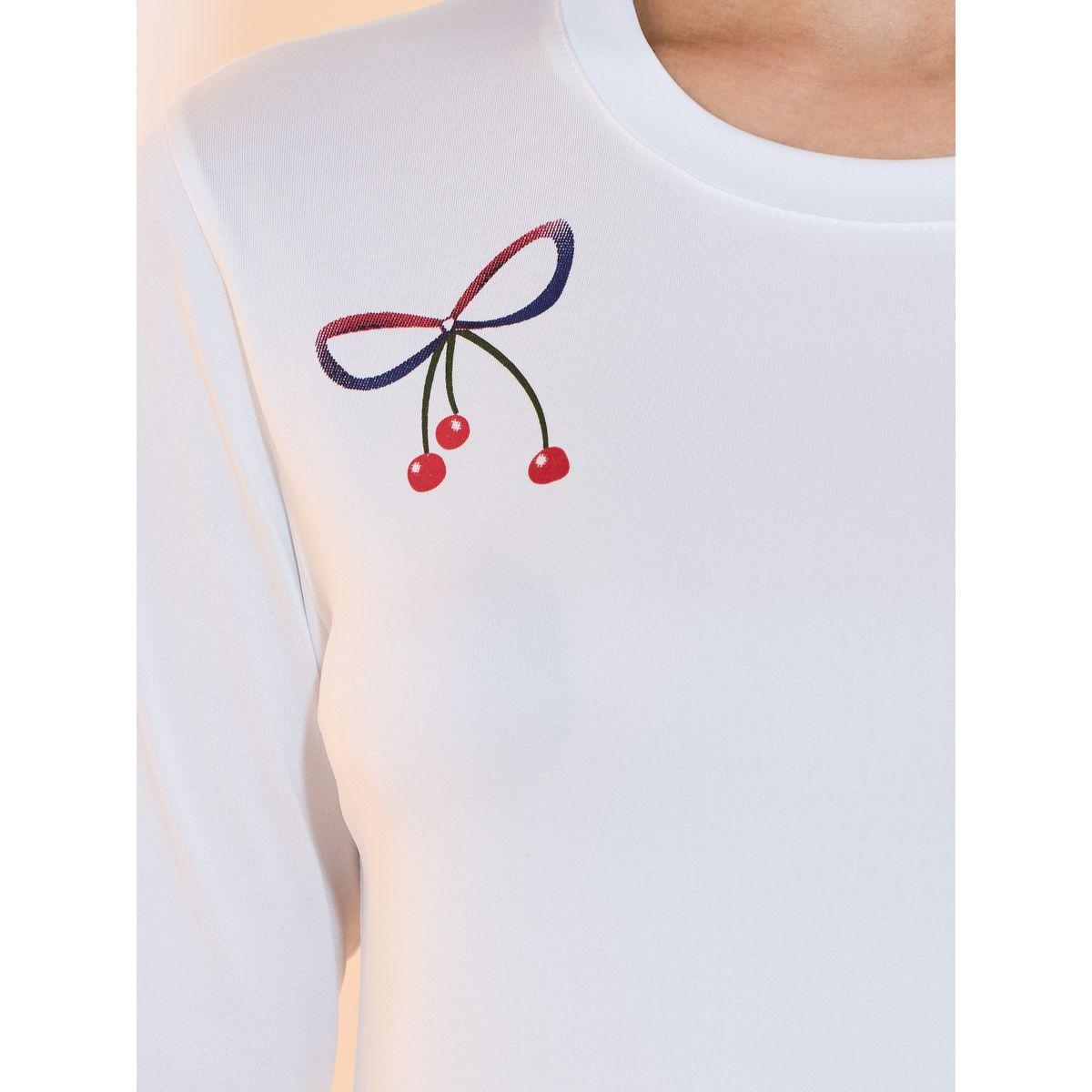 Take Two Bow Graphic Print Round Neck Regular Fit T-Shirt-women-clothing-tshirts-image-3