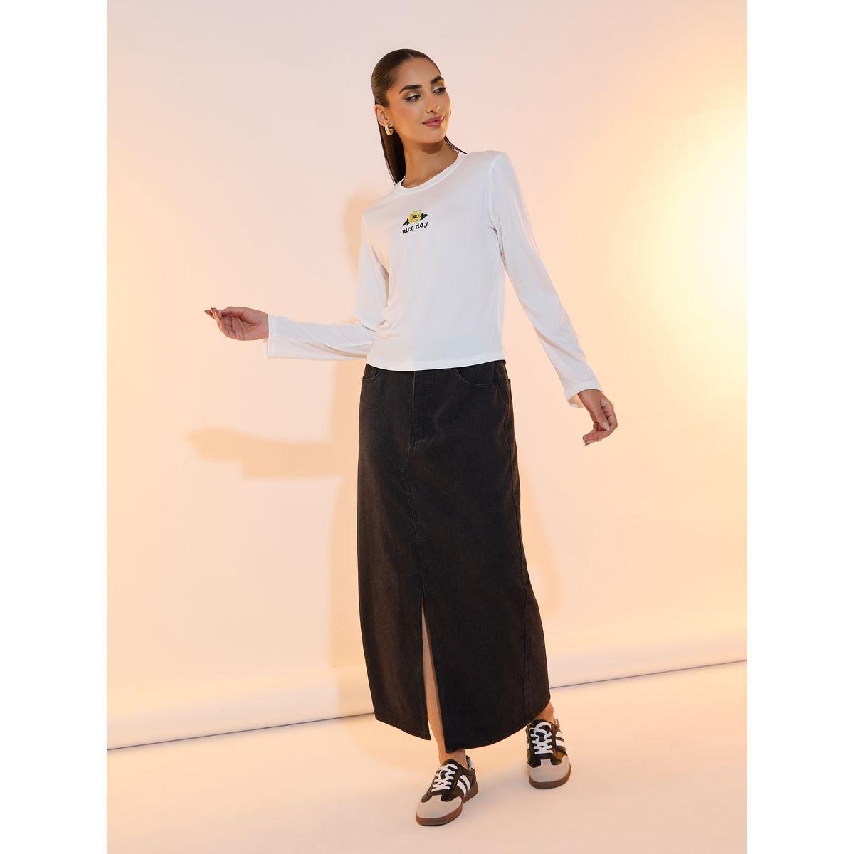 Take Two Embroidered Round Neck Long Sleeve T-Shirt-women-clothing-tshirts-image-2
