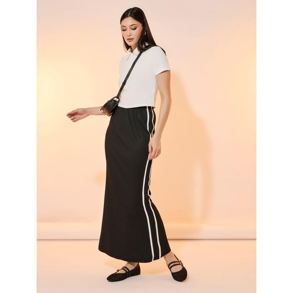 تنورة طويلة مزينة بخطوط جانبية-women-clothing-bottoms-skirts-image-1