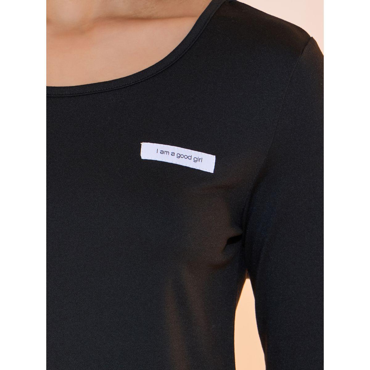 Take Two Solid Solgan Detail Knitted Top and Joggers Co-Ords Set-women-clothing-coordsets-image-4