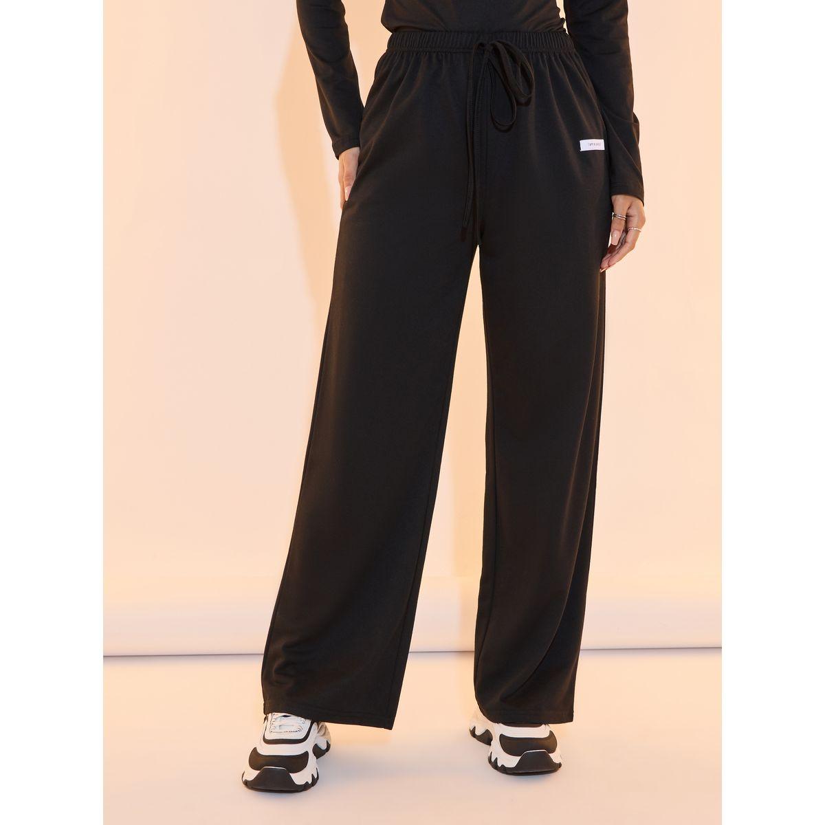 طقم منسق من جوغر مع بلوزة سادة بطبعات كتابة-women-clothing-coordsets-image-6