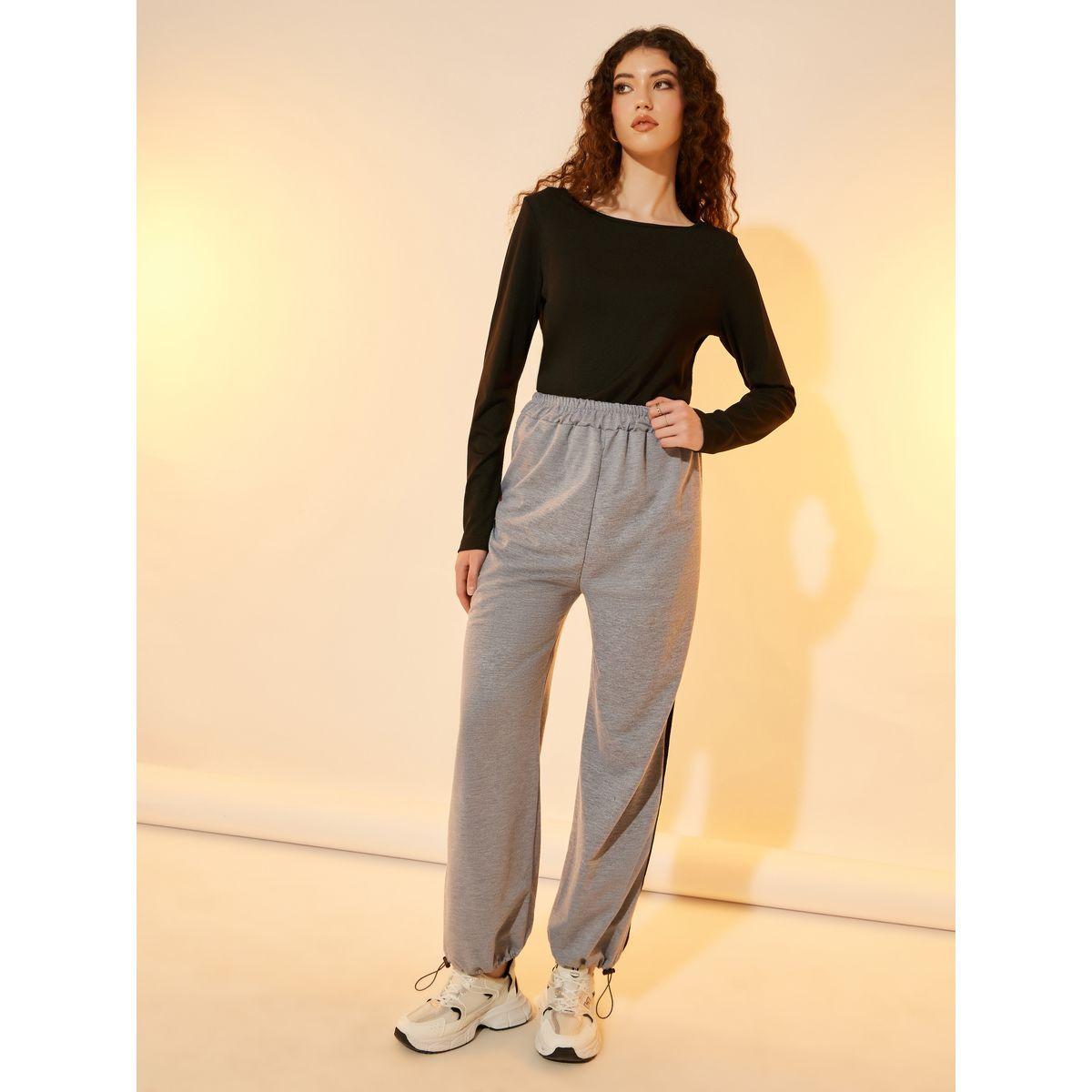 Take Two Solid Knit Top and Side Stripe Detail Joggers Co-Ords-women-clothing-coordsets-image-2