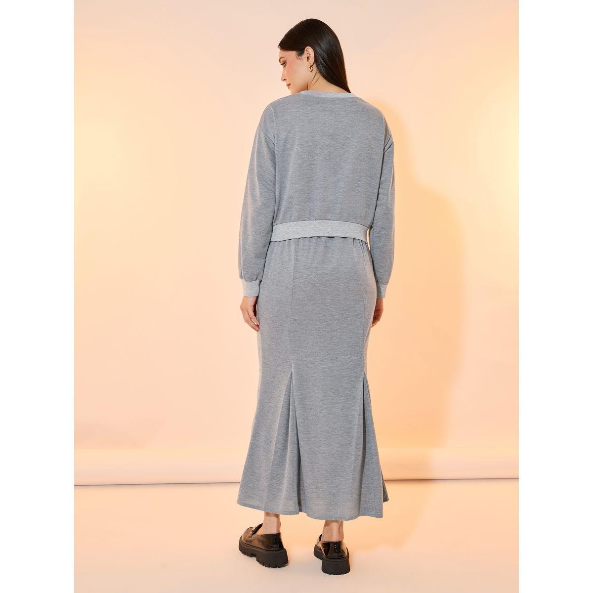 Take Two Marvelous Slogan Print Sweatshirt and Maxi Skirt Co-Ords-women-clothing-coordsets-image-5