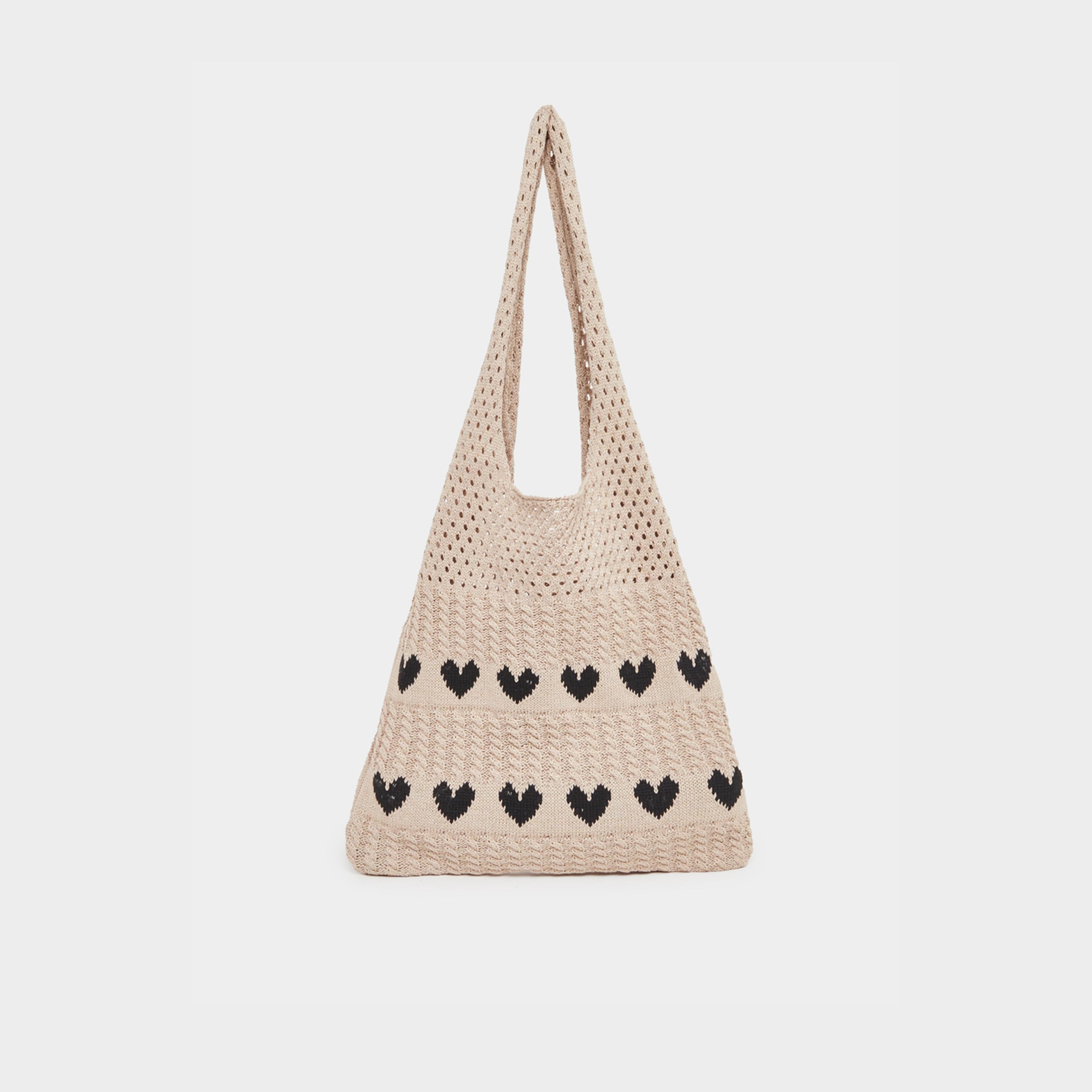 ستايلي - حقيبة شاطئ مطرزة - قلب-women-bagsandwallets-handbags-image-2