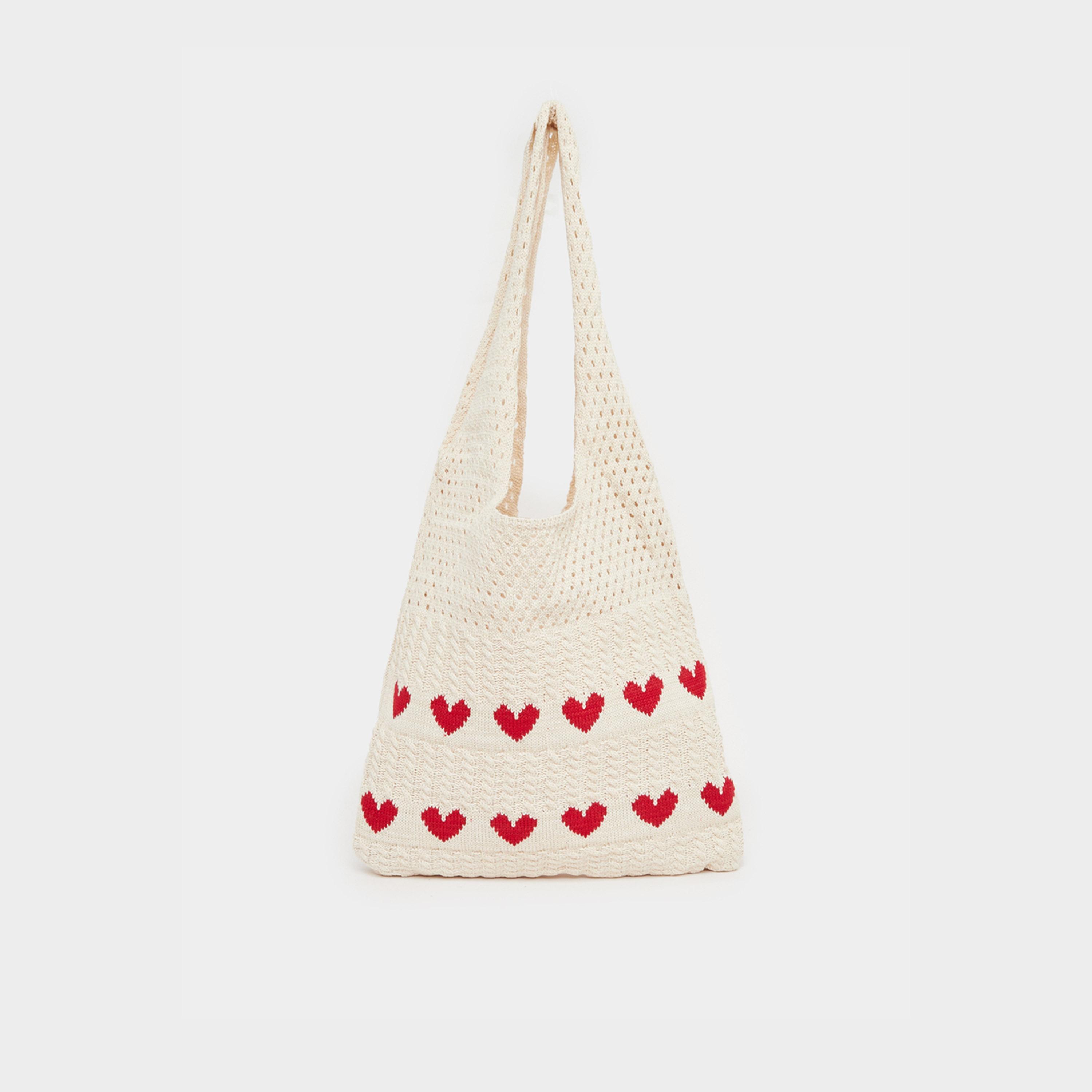 Styli Crochet Heart Embroidered Beach Bag-women-bagsandwallets-handbags-image-4