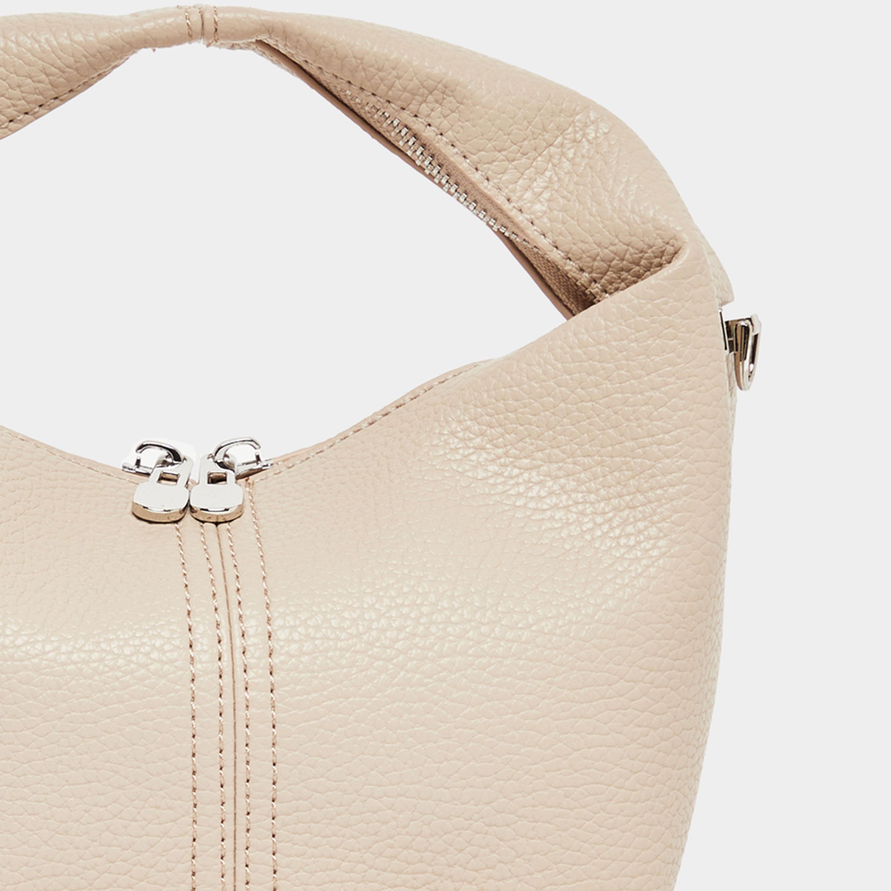 Styli Solid Handbag with Top Handle & Chain Strap-women-bagsandwallets-handbags-image-5